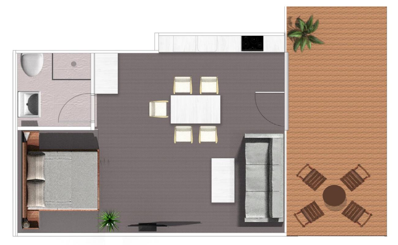 Studio with Sea View