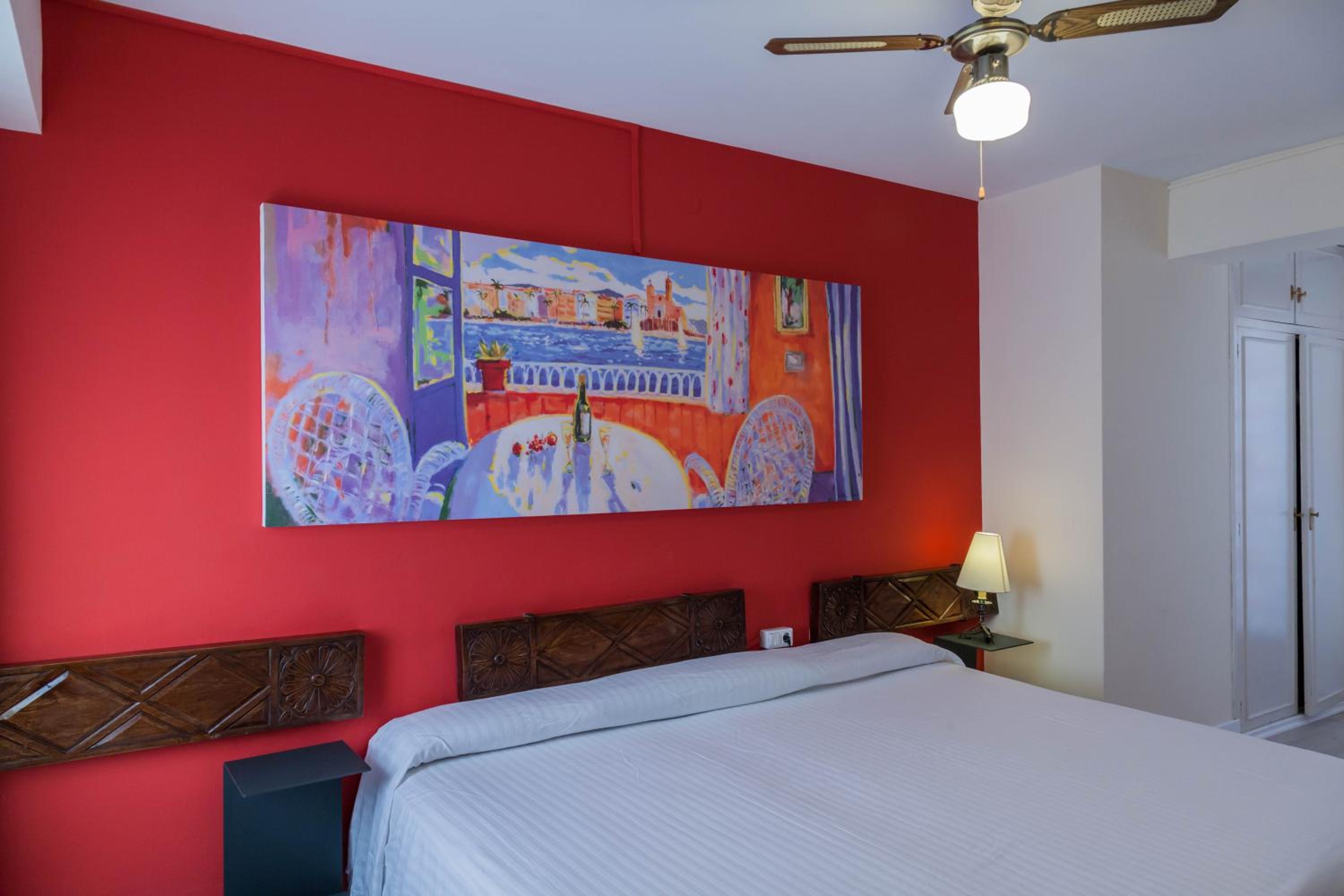 Double or Twin Attic Room with Pool View photo 3