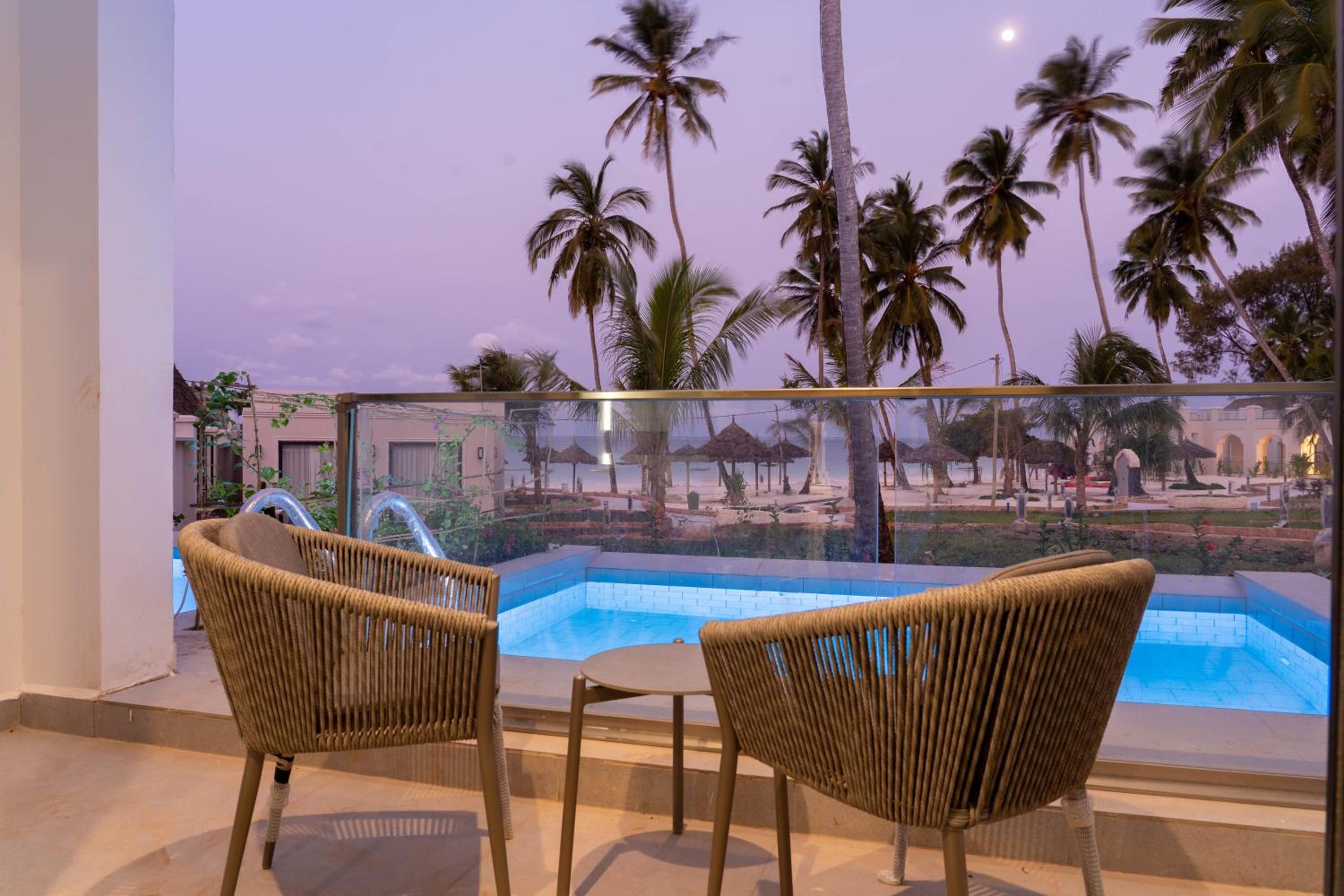 Double with Patio, Sea View and Private Walk-In Pool