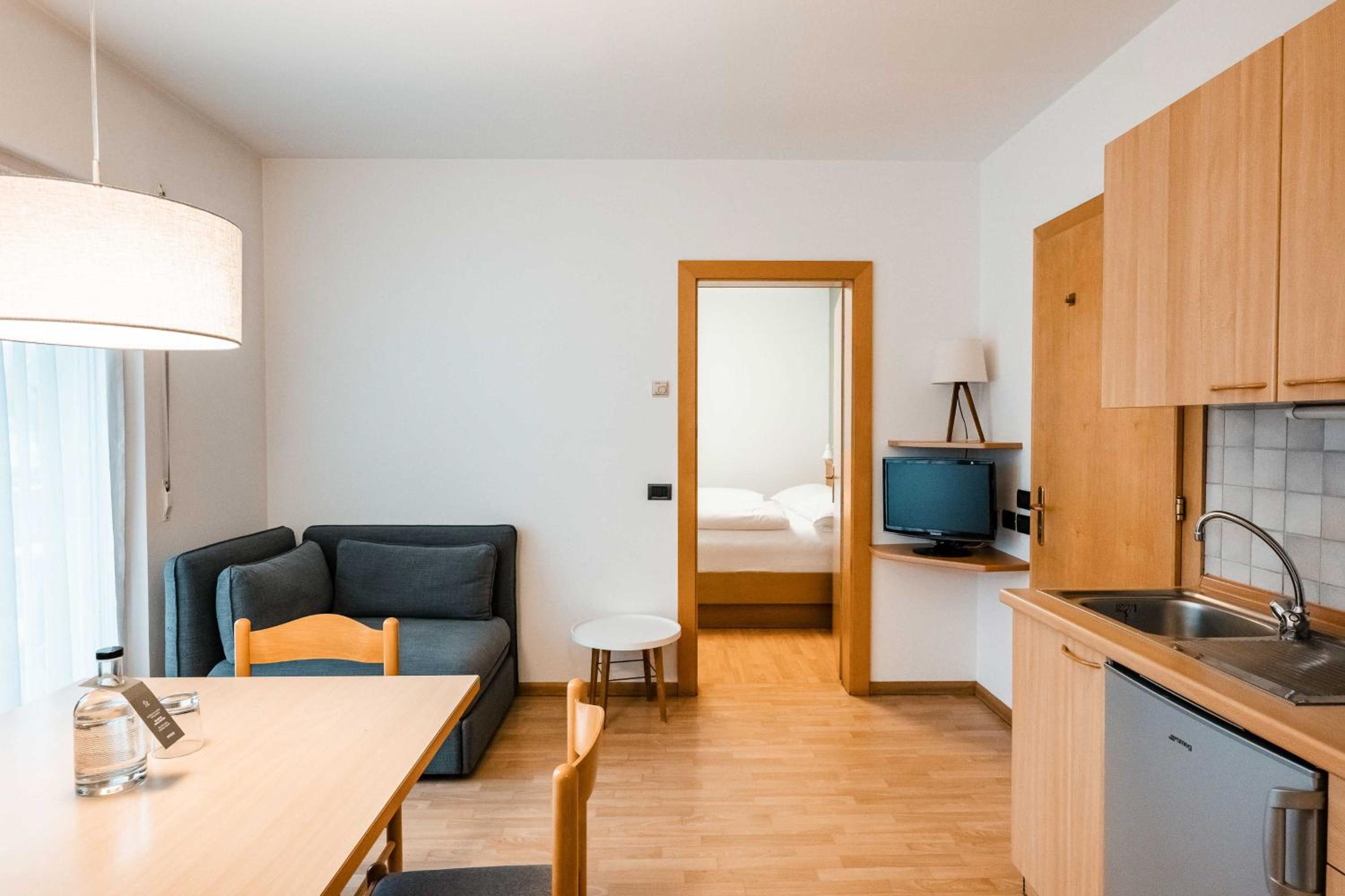One-Bedroom Apartment with Balcony and Mountain View