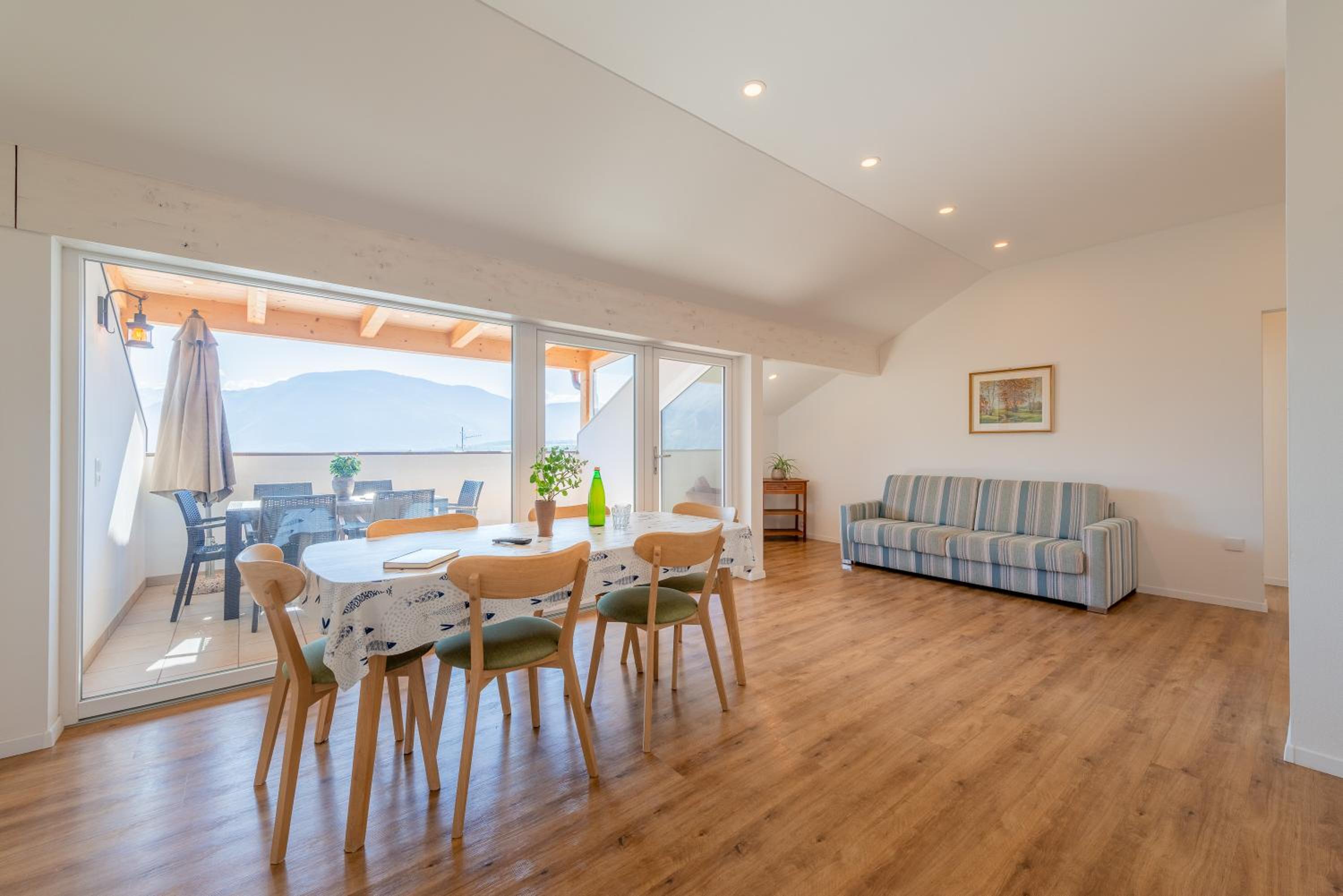 One-Bedroom Apartment with Balcony and Mountain View
