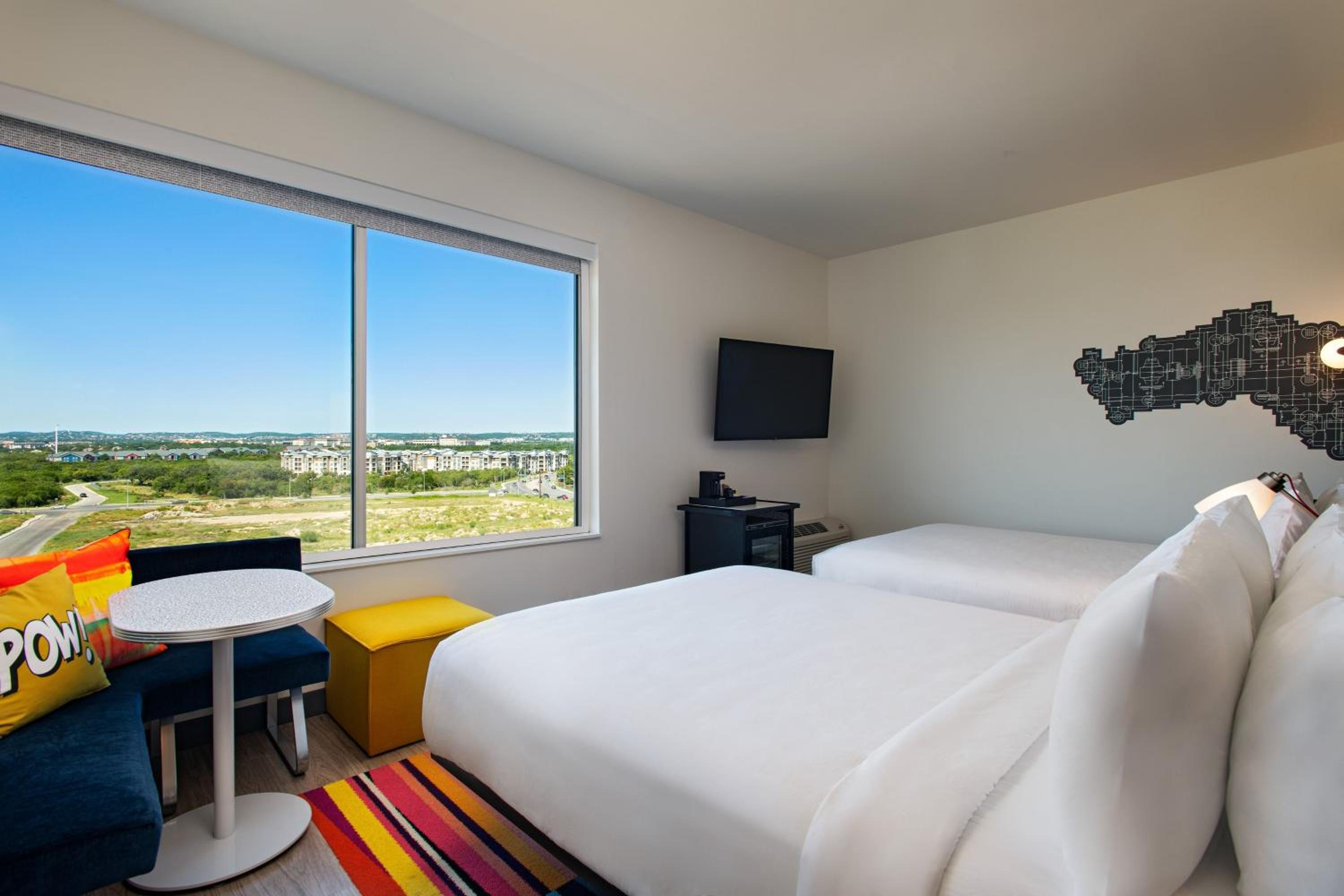 Queen Loft with Two Queen Beds and Roll-In Shower - Mobility Access
