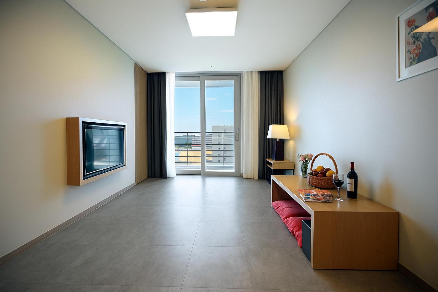 Residence Suite Ondol (partial beach view) with 2 double mattress topper
