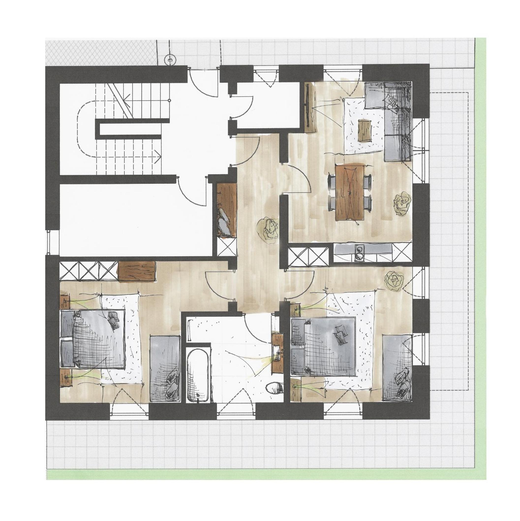 Two-Bedroom Apartment with Terrace