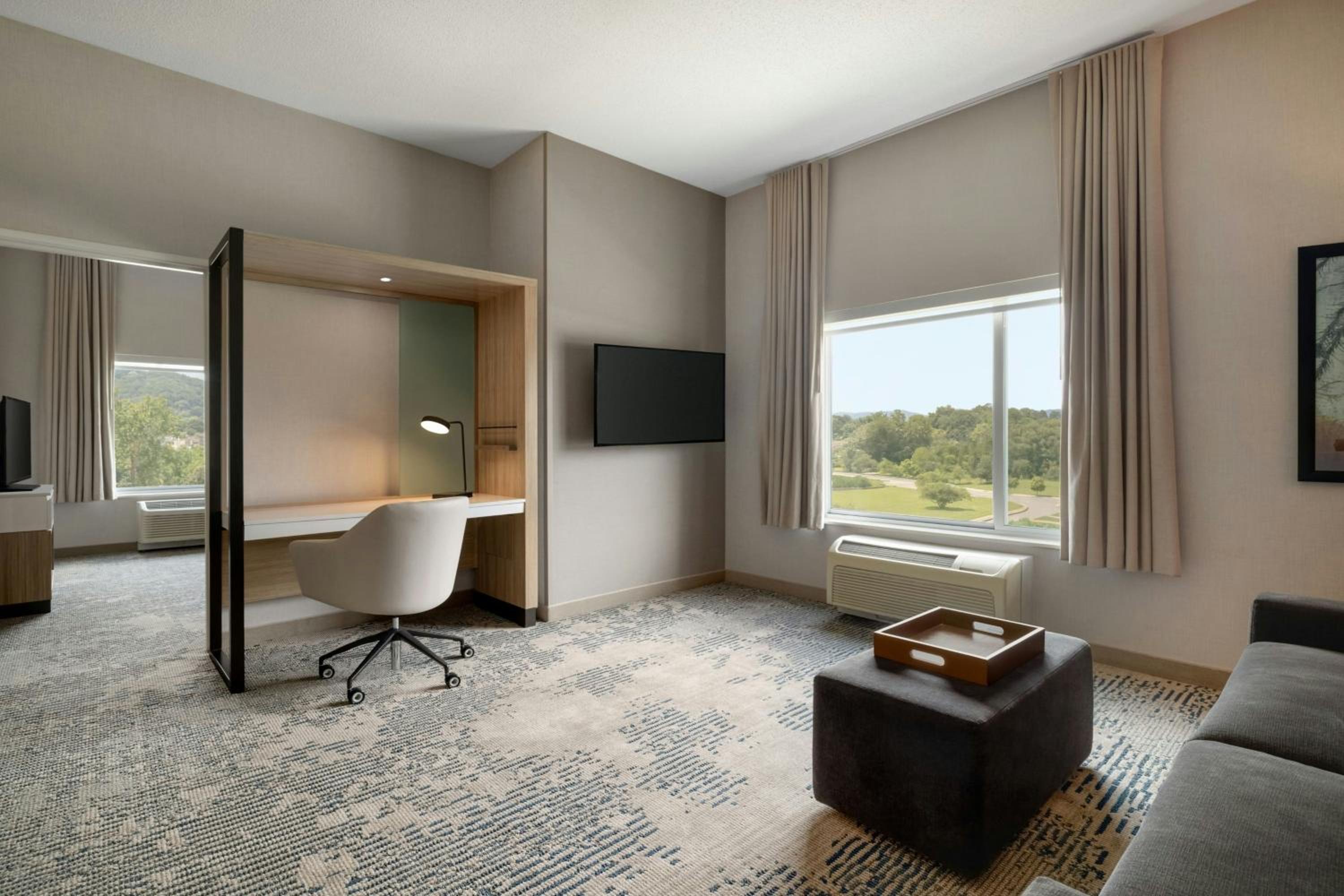 One-Bedroom King Suite with Trundle Sofa at SpringHill Suites by Marriott Roanoke in Roanoke