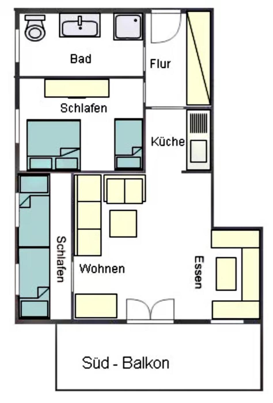 Two-Bedroom Apartment with Balcony photo 2