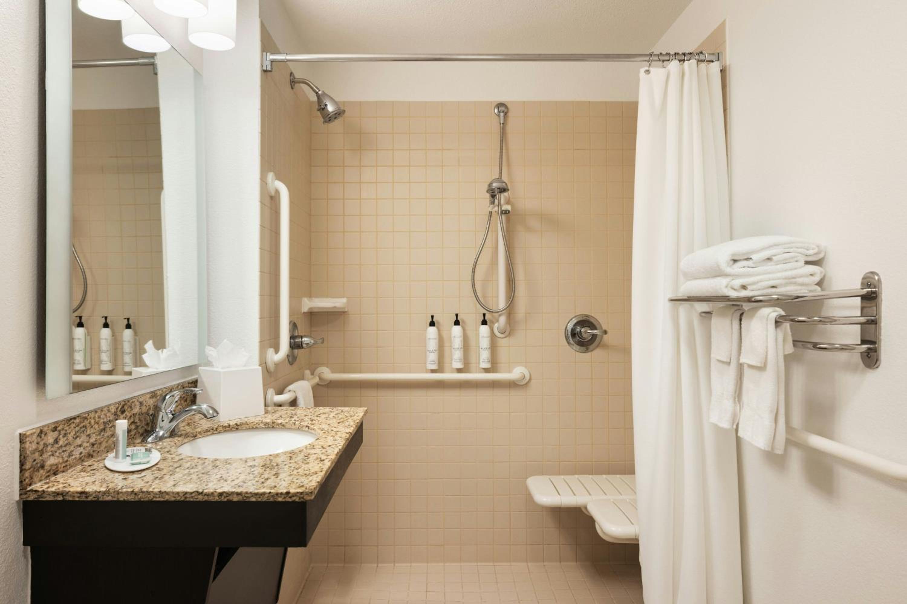 King Studio with Sofa Bed and Roll-in Shower - Mobility and Hearing Accessible