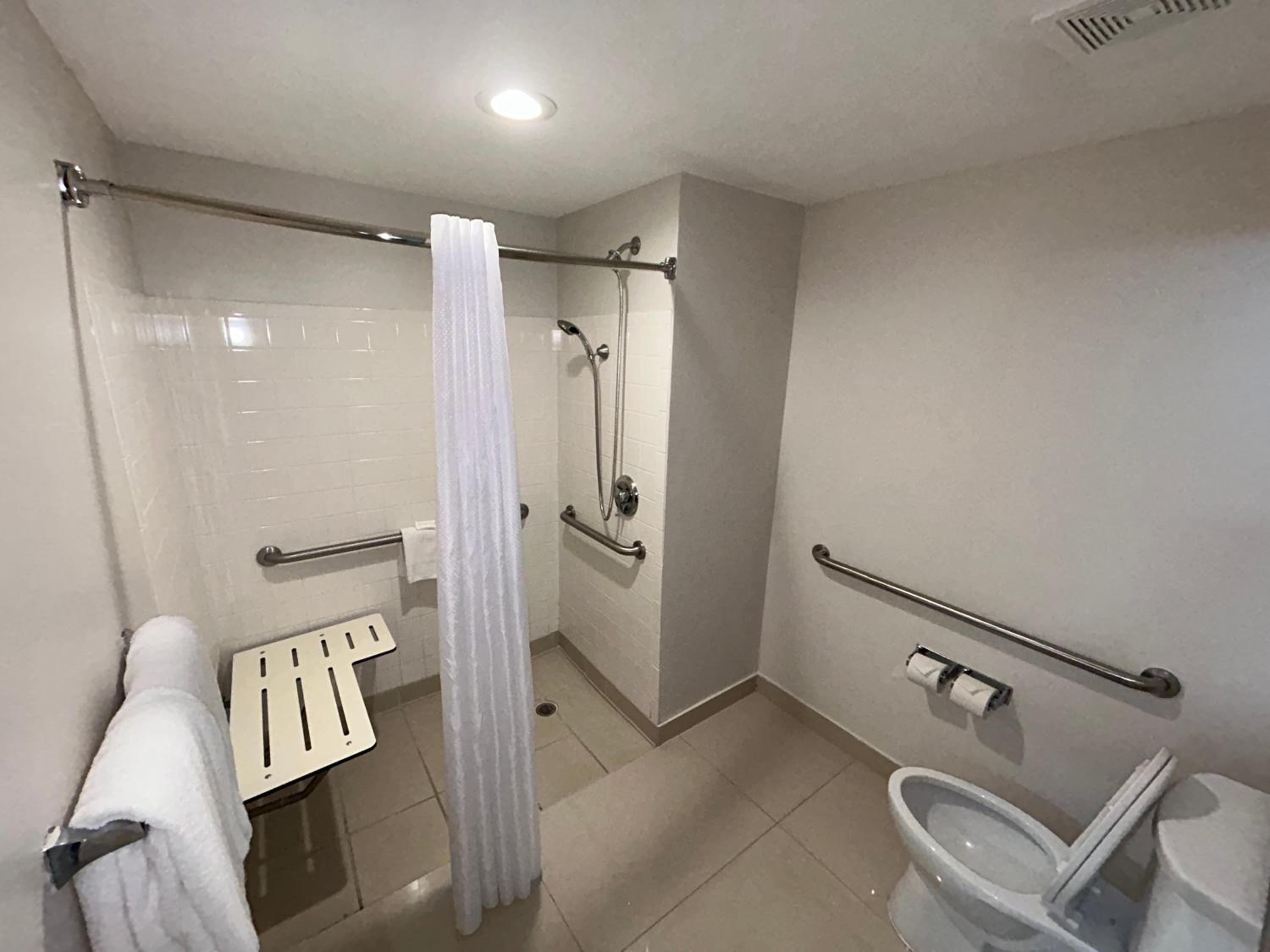 King Room with Roll-In Shower - Mobility Accessible