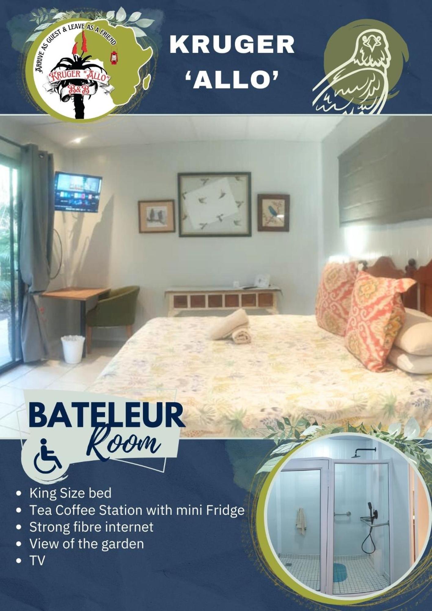 King Room with Roll-In Shower - Disability Access