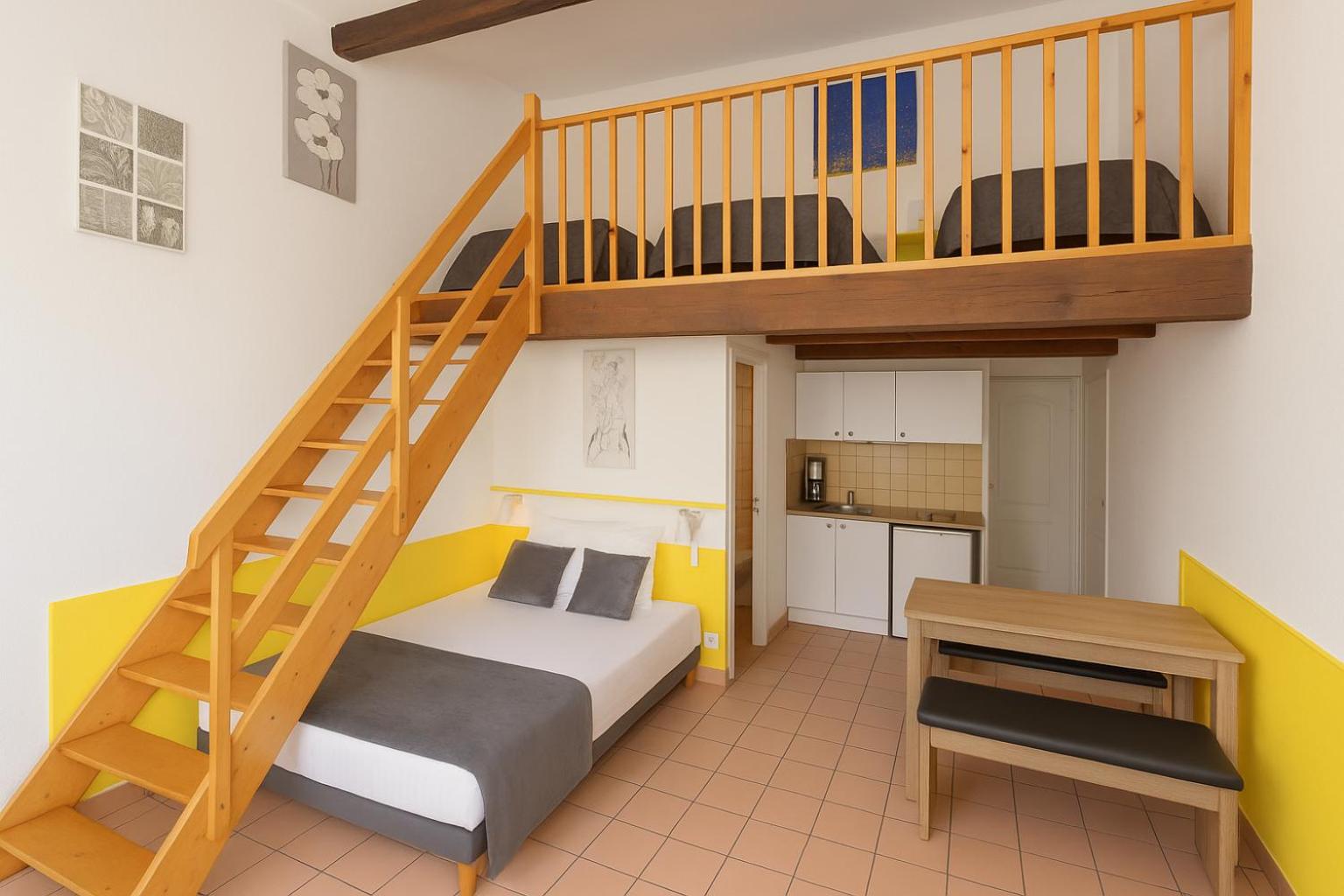 Mezzanine Studio 2 to 4 pers. - Kitchenette