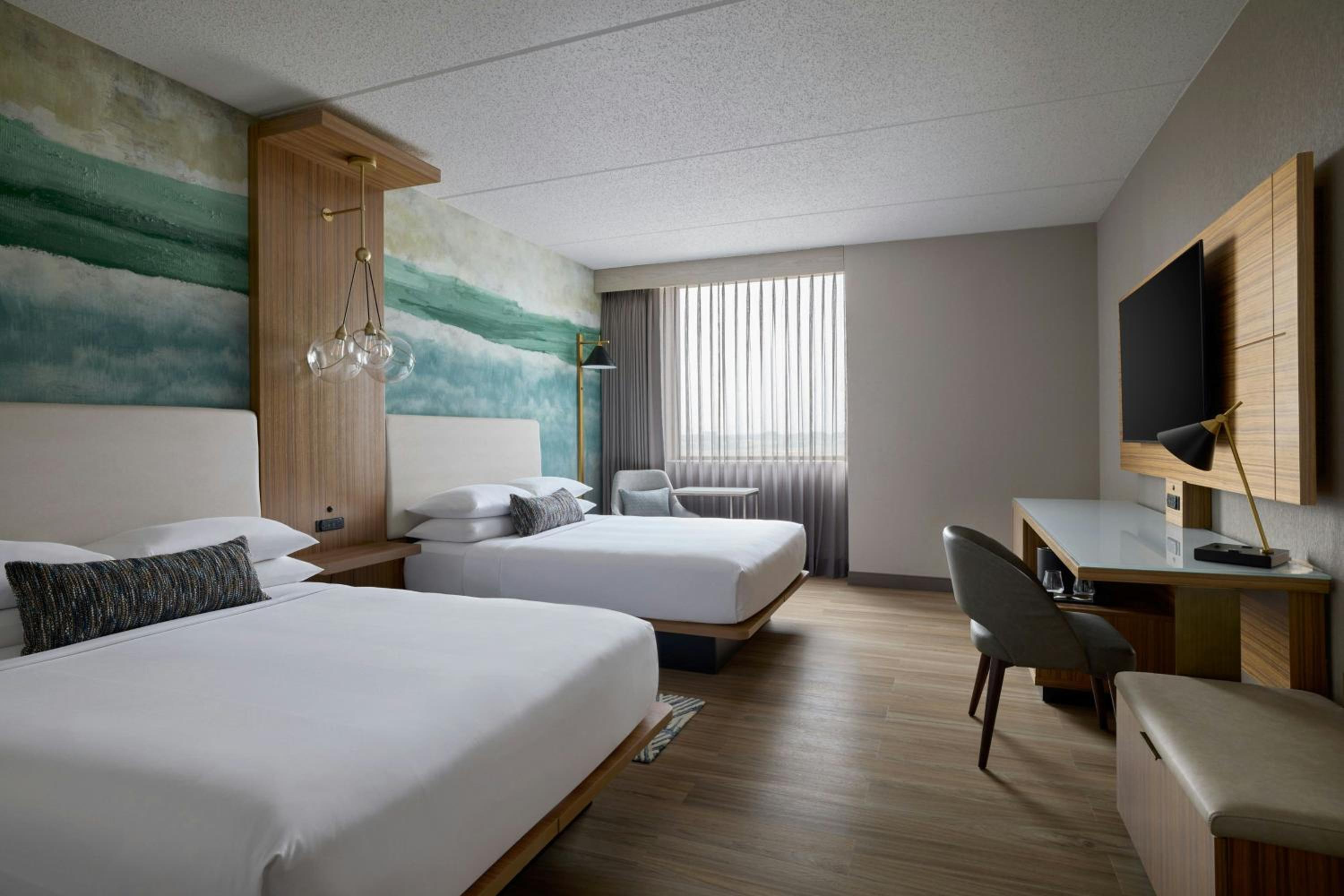 Double Room with Two Double Beds - Hearing Accessible at Chicago Marriott Northwest in Hoffman Estates