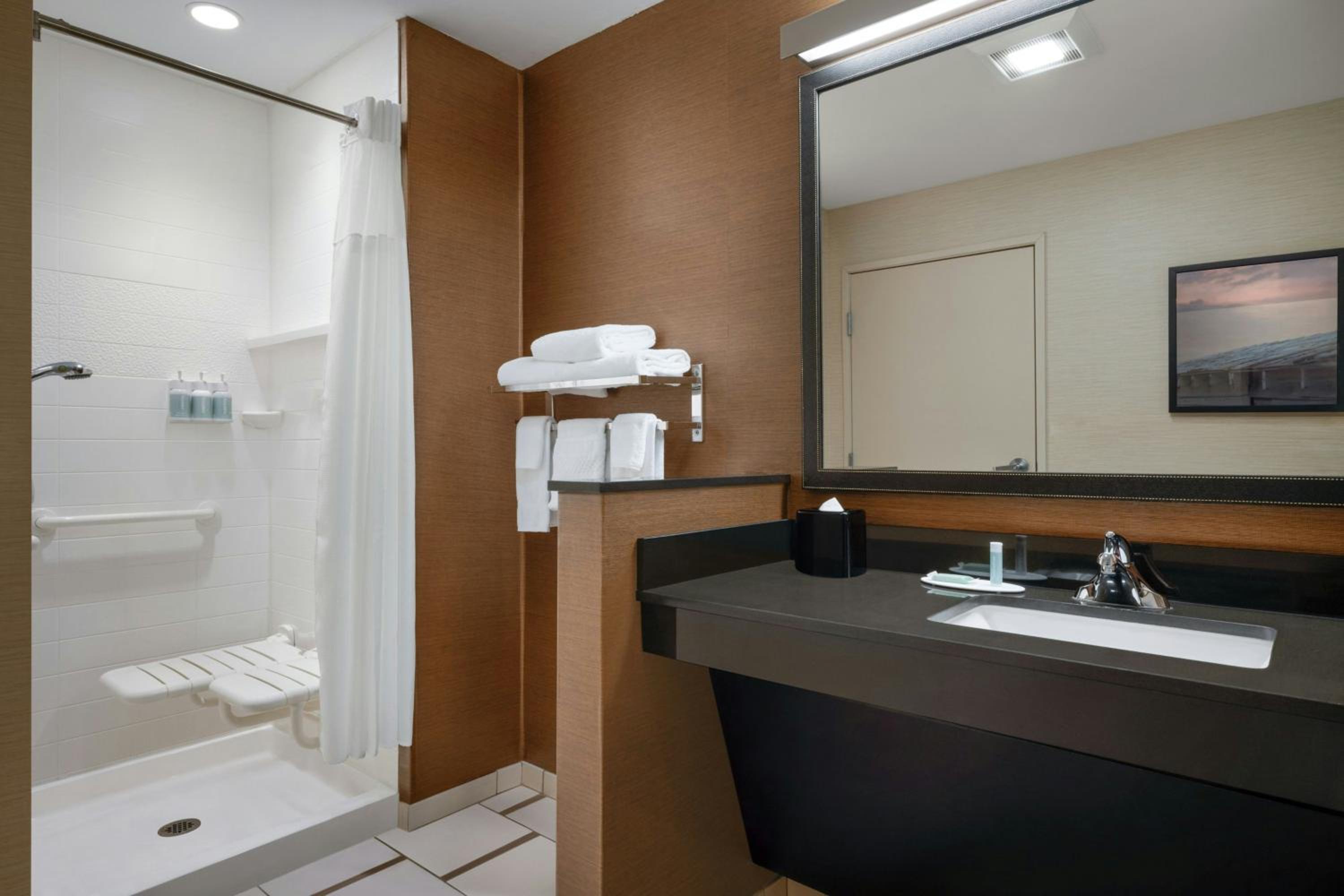 Queen Room with Two Queen Beds and Transfer Shower - Mobility and Hearing Accessible