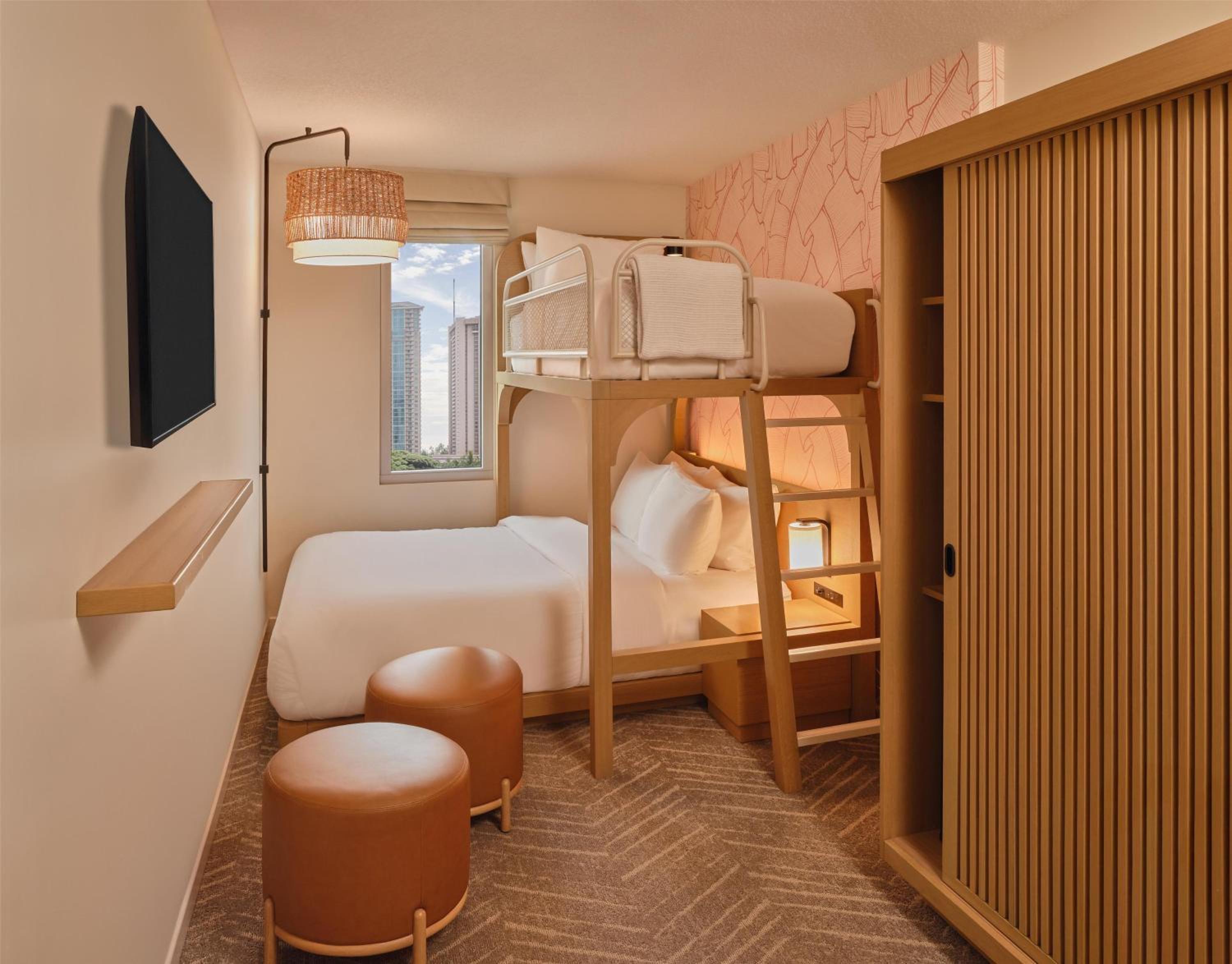 Queen Room with One Queen Bed and One Twin Bunk Bed Above - Photo 4