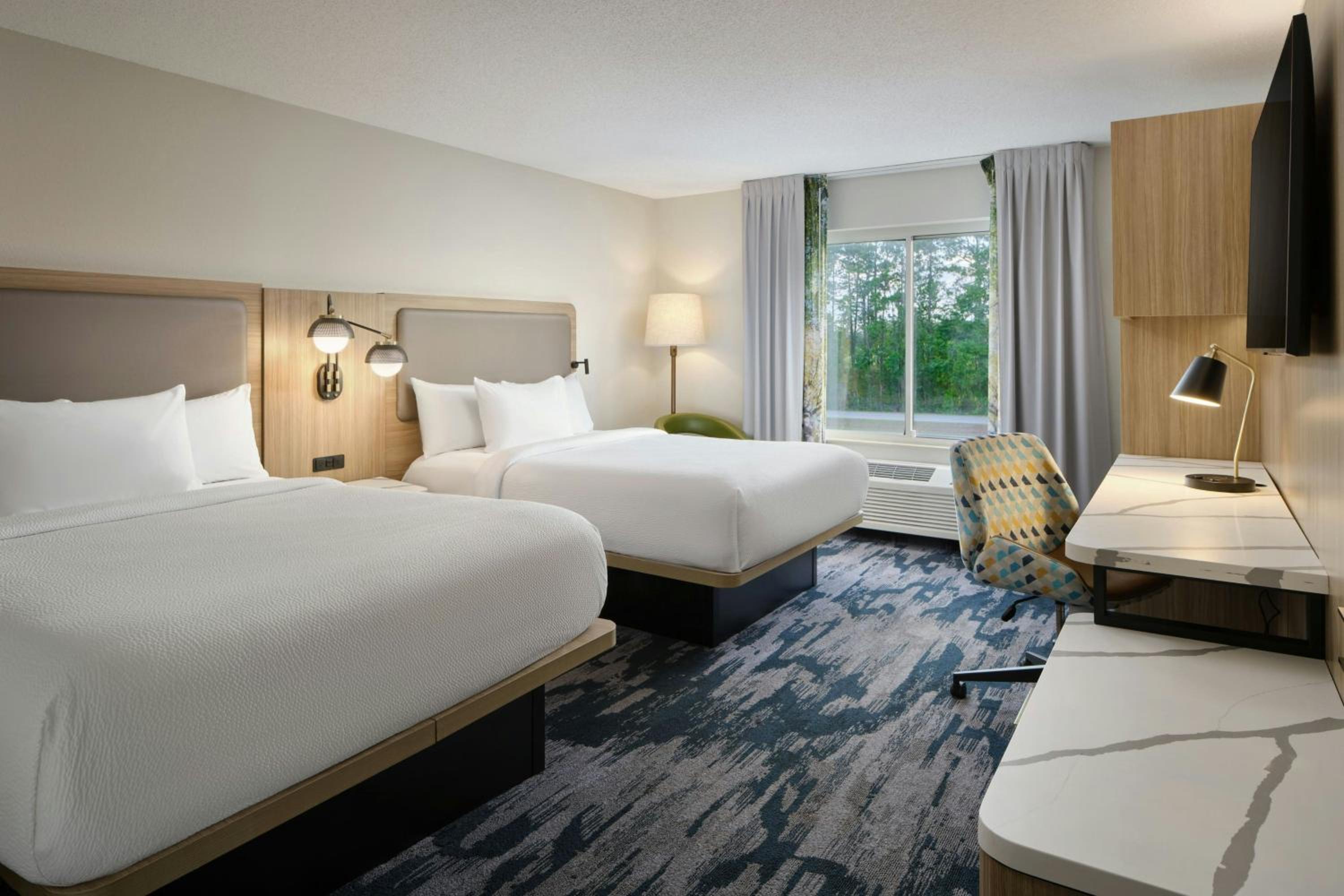 Queen Room with Two Queen Beds and Roll-In Shower - Mobility Access/Hearing Accessible photo 1