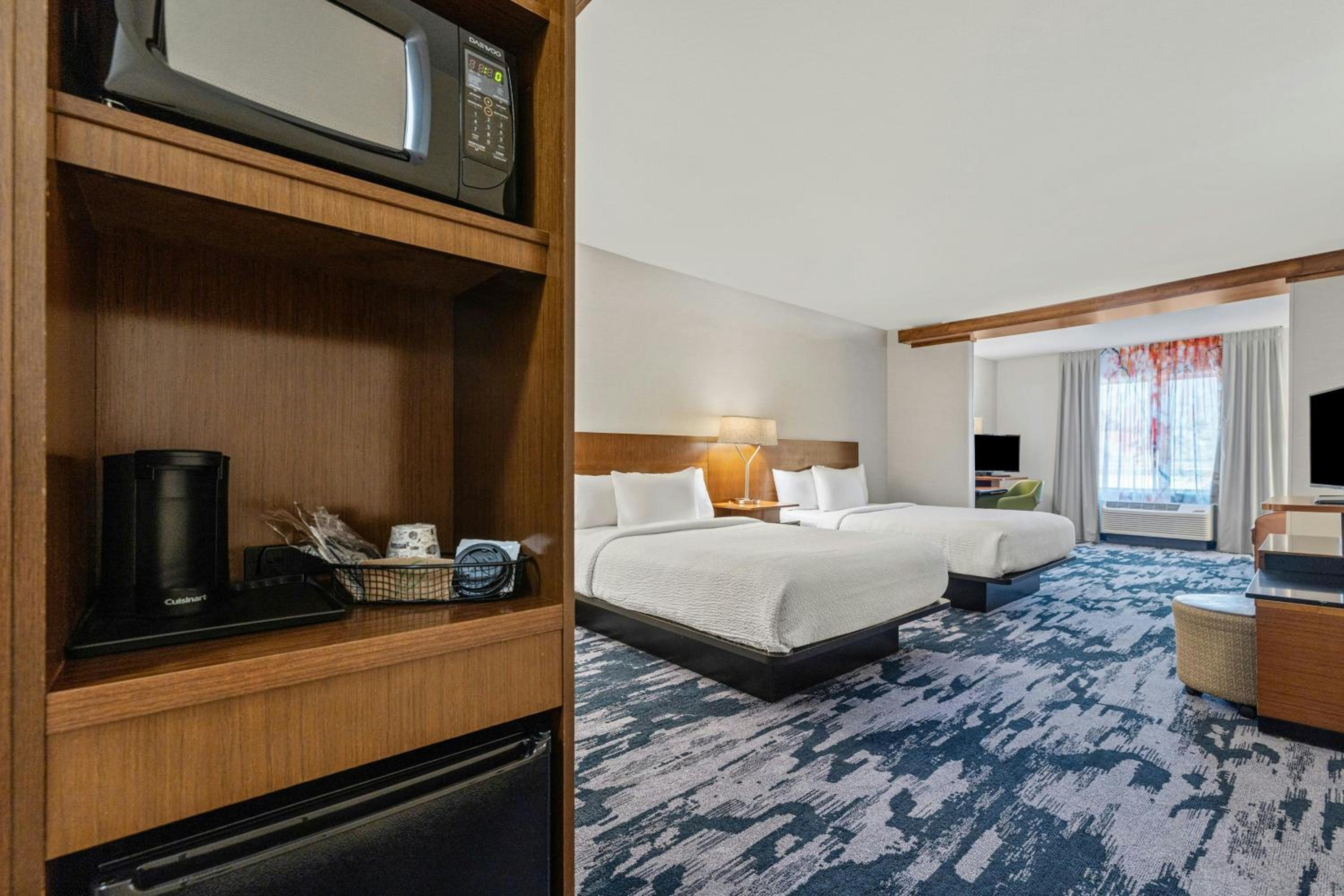 Queen Room with Two Queen Beds and Roll-in Shower - Mobility and Hearing Accessible