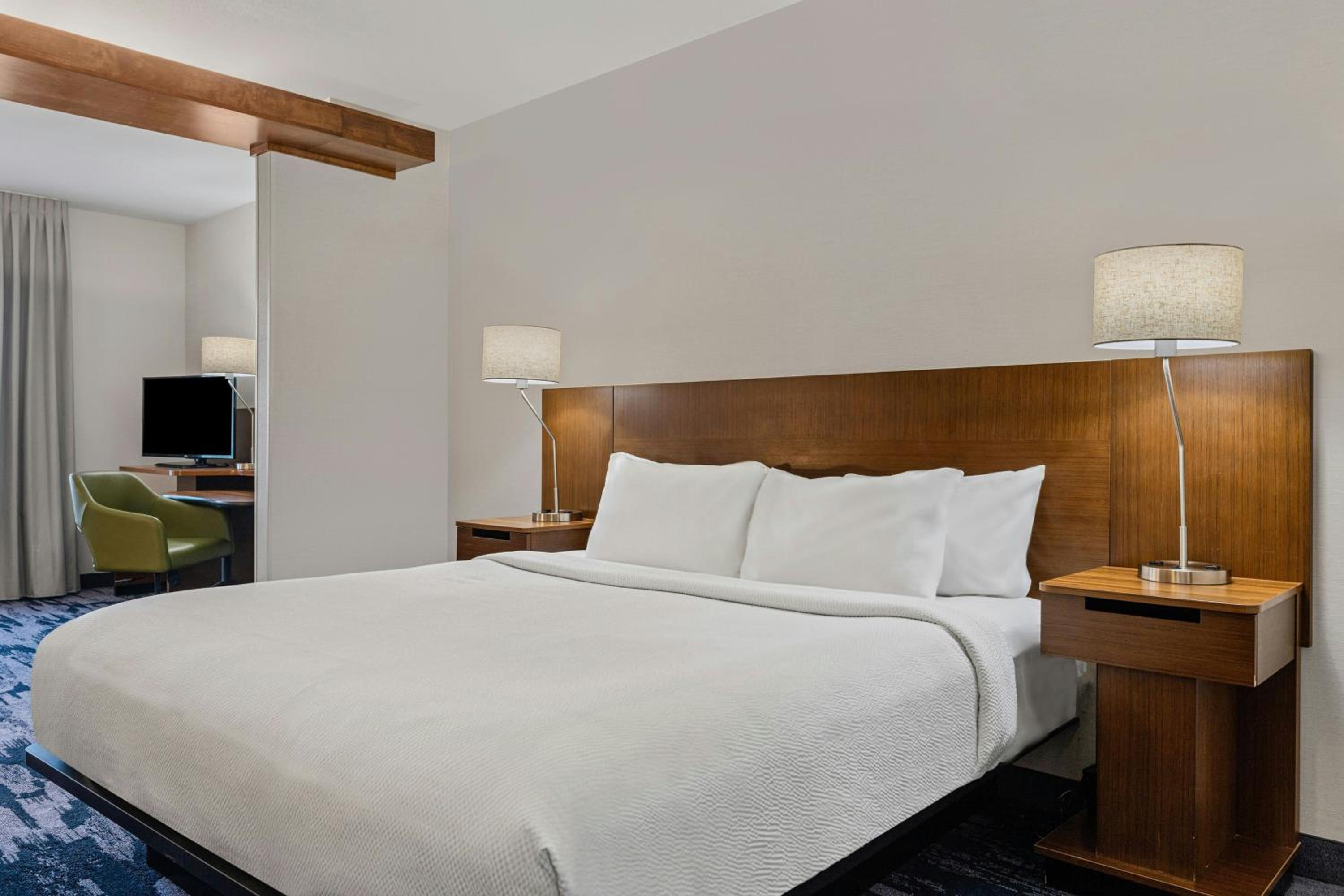 King Suite with Roll-In Shower and Sofa Bed - Mobility Access/Hearing Accessible