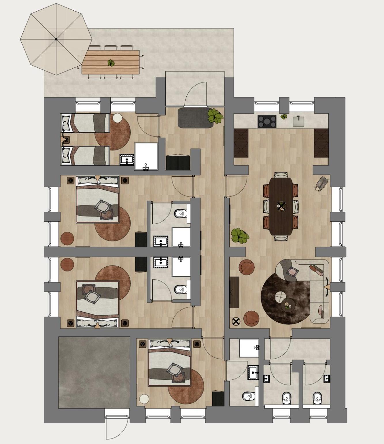 Four-Bedroom Vacation Home photo 1