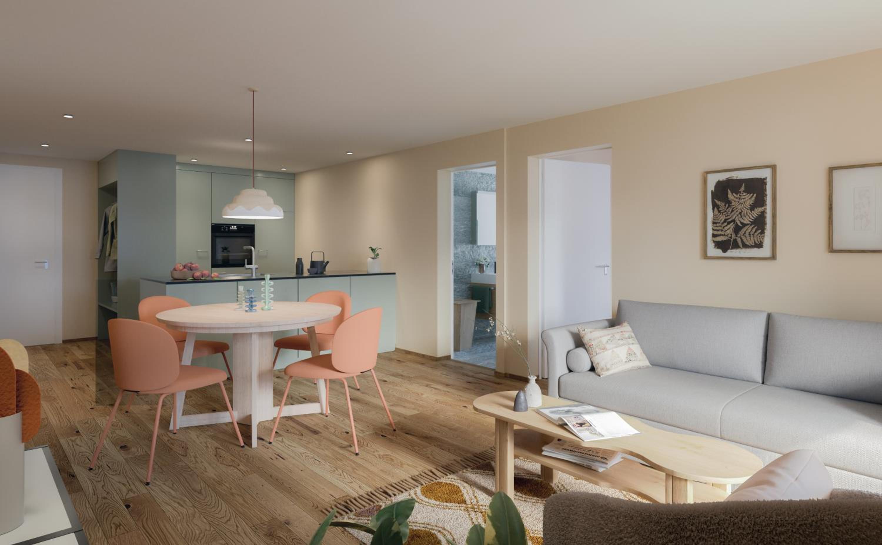 One-Bedroom Apartment with Balcony and Mountain View   photo 2