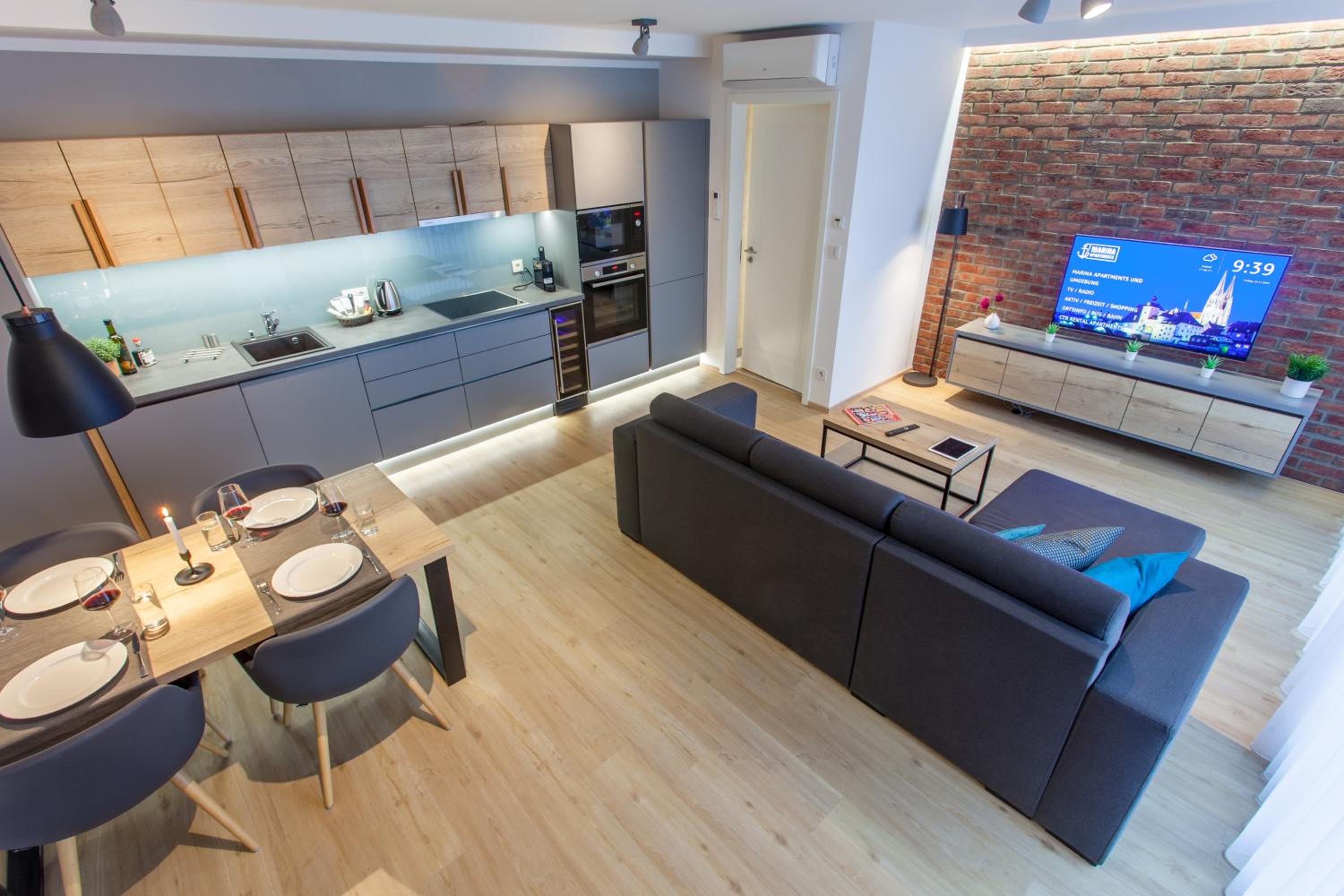 Apartment with Two-Bedroom and sauna and air conditioning photo 3