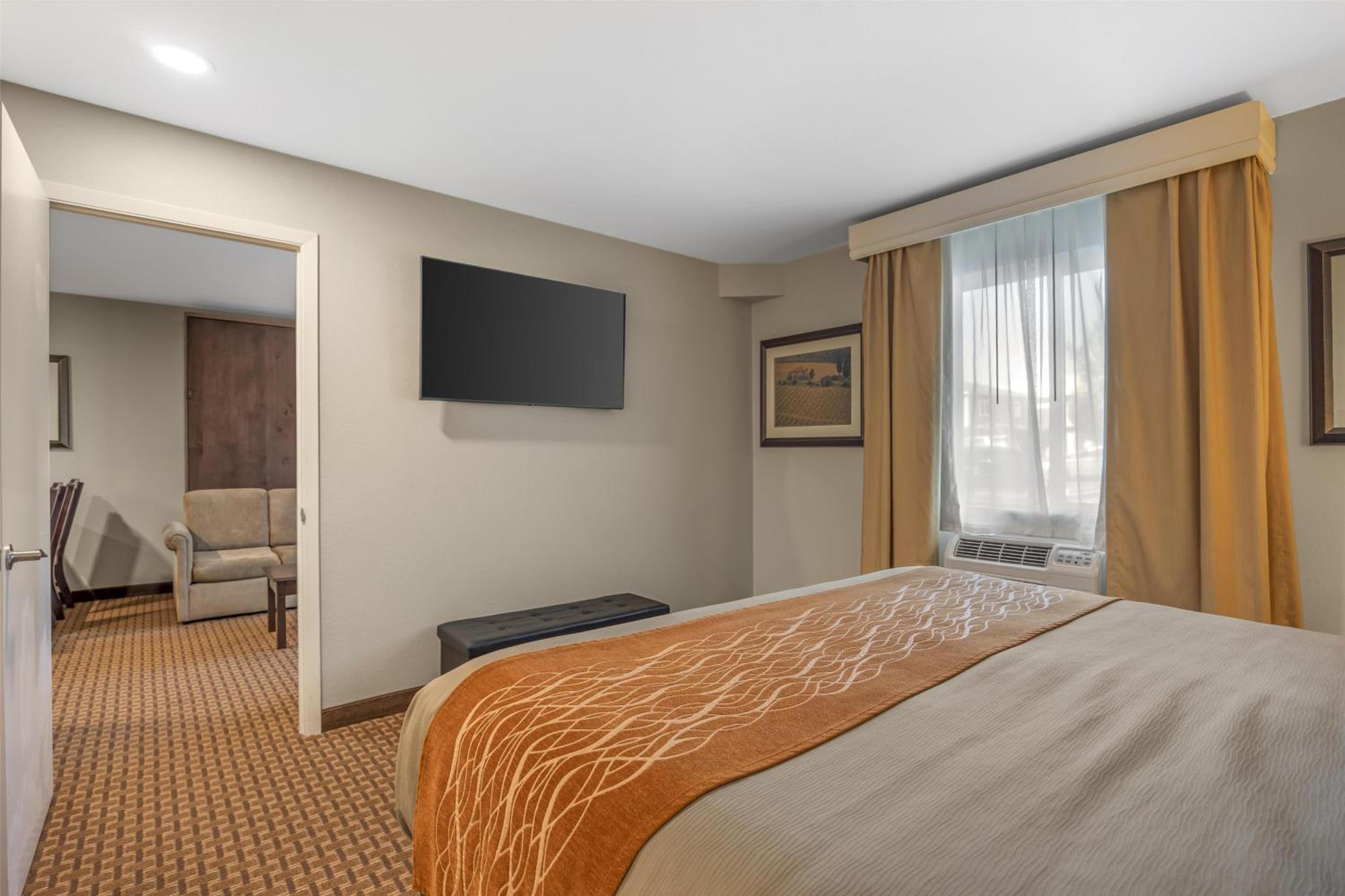King Suite with Walk-In Closet - Murphy Bed/Living Room/Non-Smoking photo 3