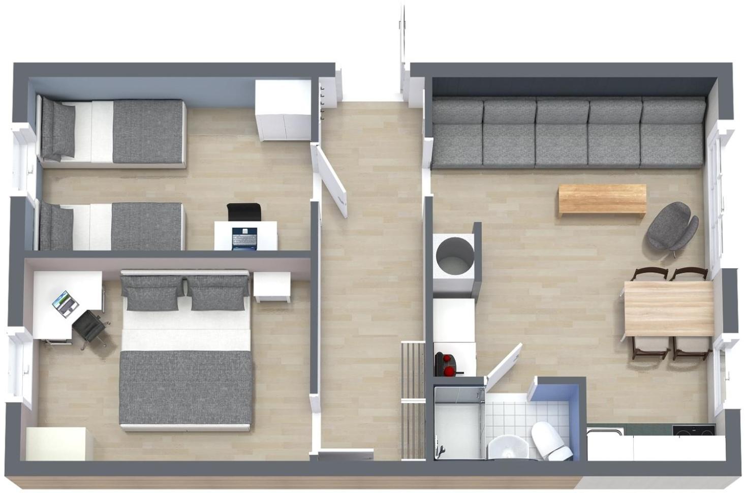 Two-Bedroom Apartment and River View  photo 1