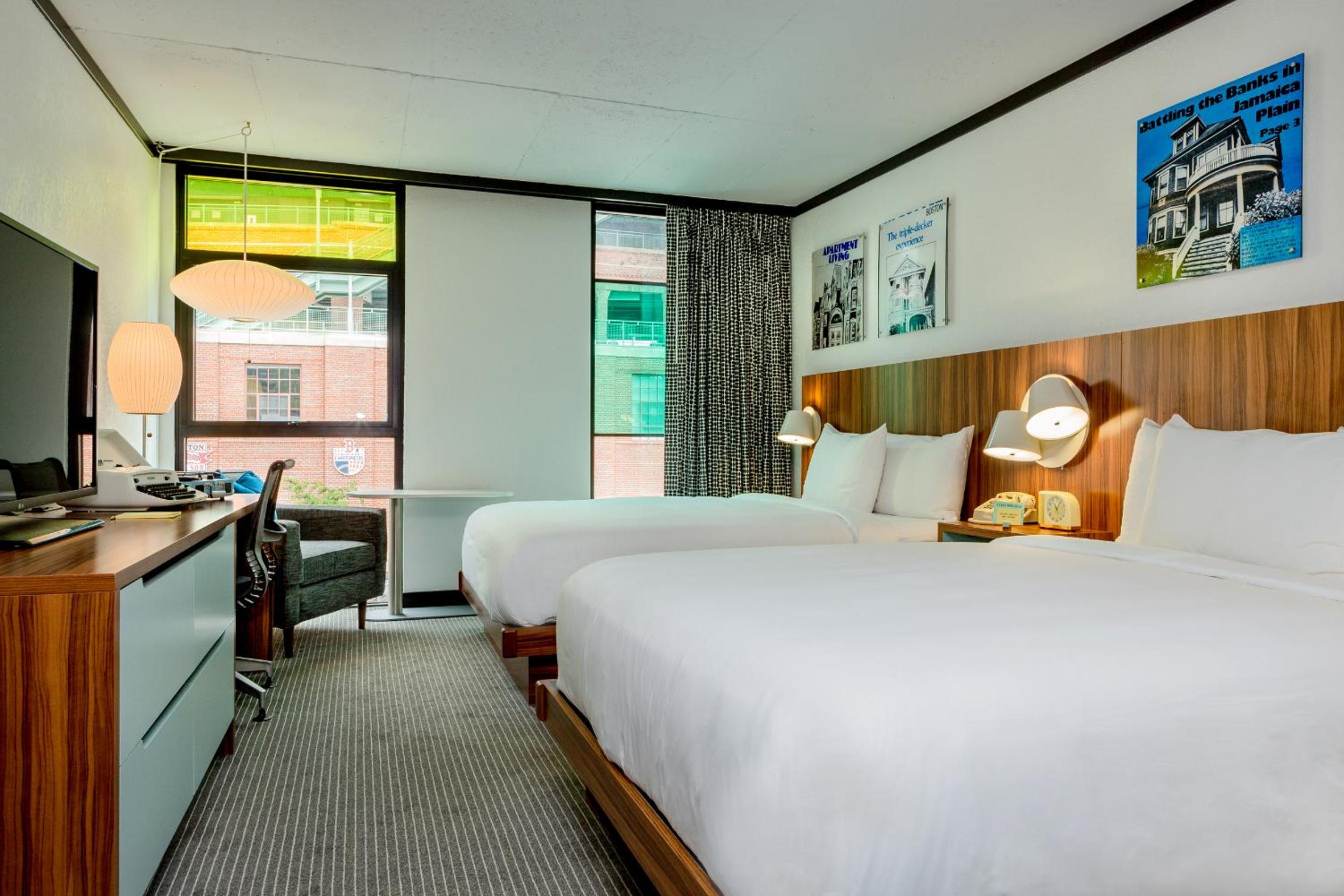 Queen Room with Two Queen Beds and Ballpark View