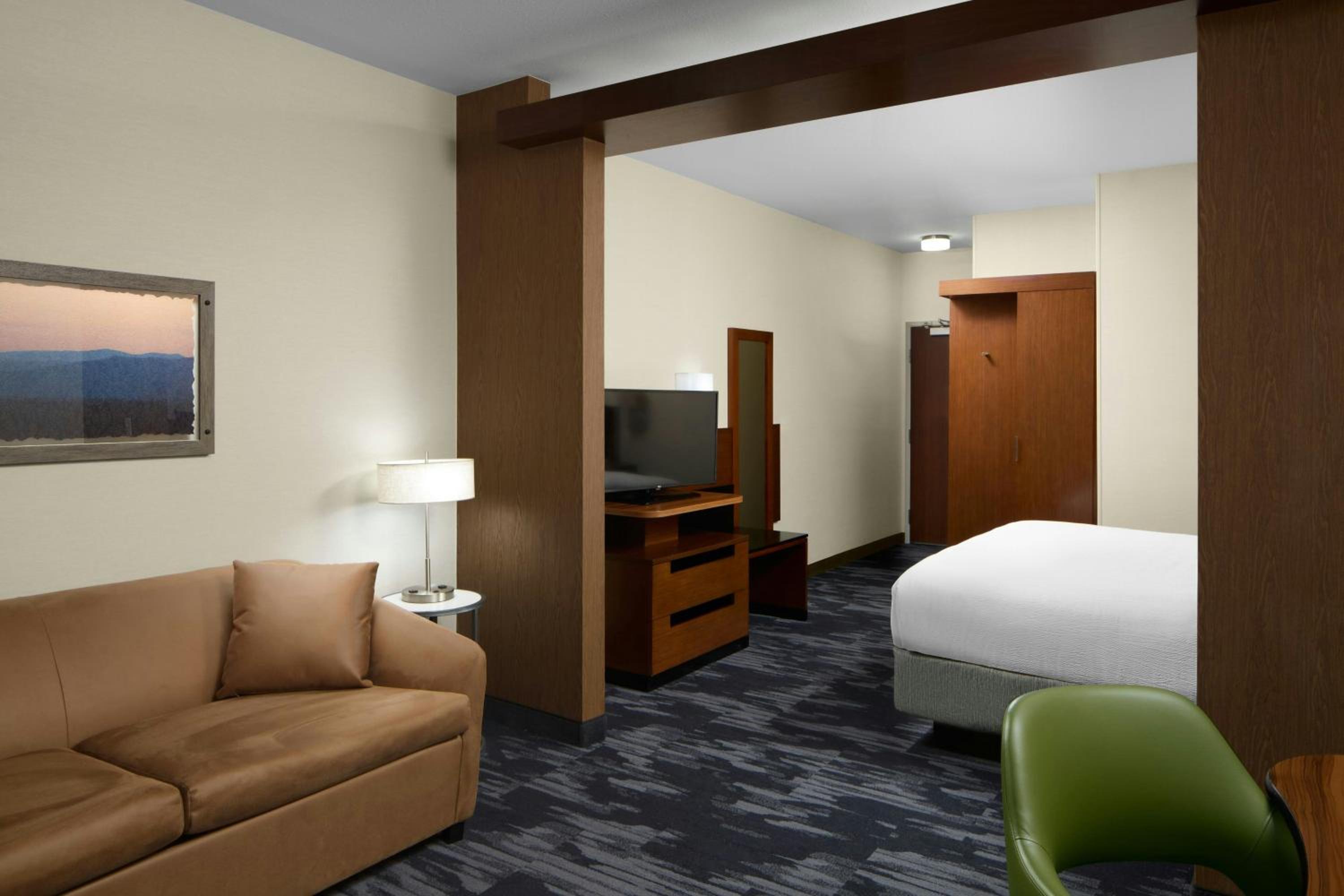 King Suite with Transfer Shower, Roll-In Shower and Sofa Bed - Mobility Access/Hearing Accessible