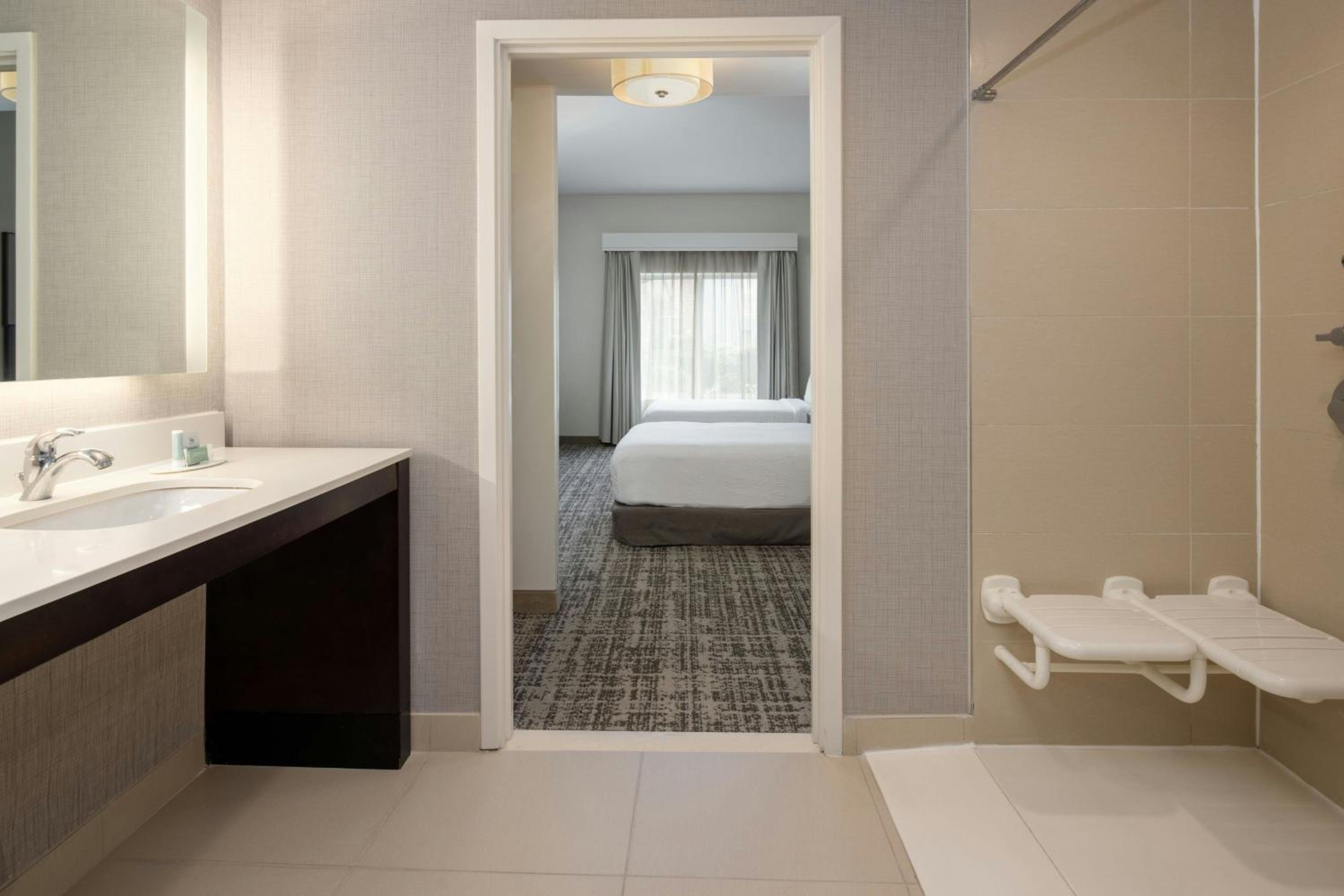 One-Bedroom Suite with Two Queen Beds, Sofa Bed and Roll-In Shower - Mobility and Hearing Accessible