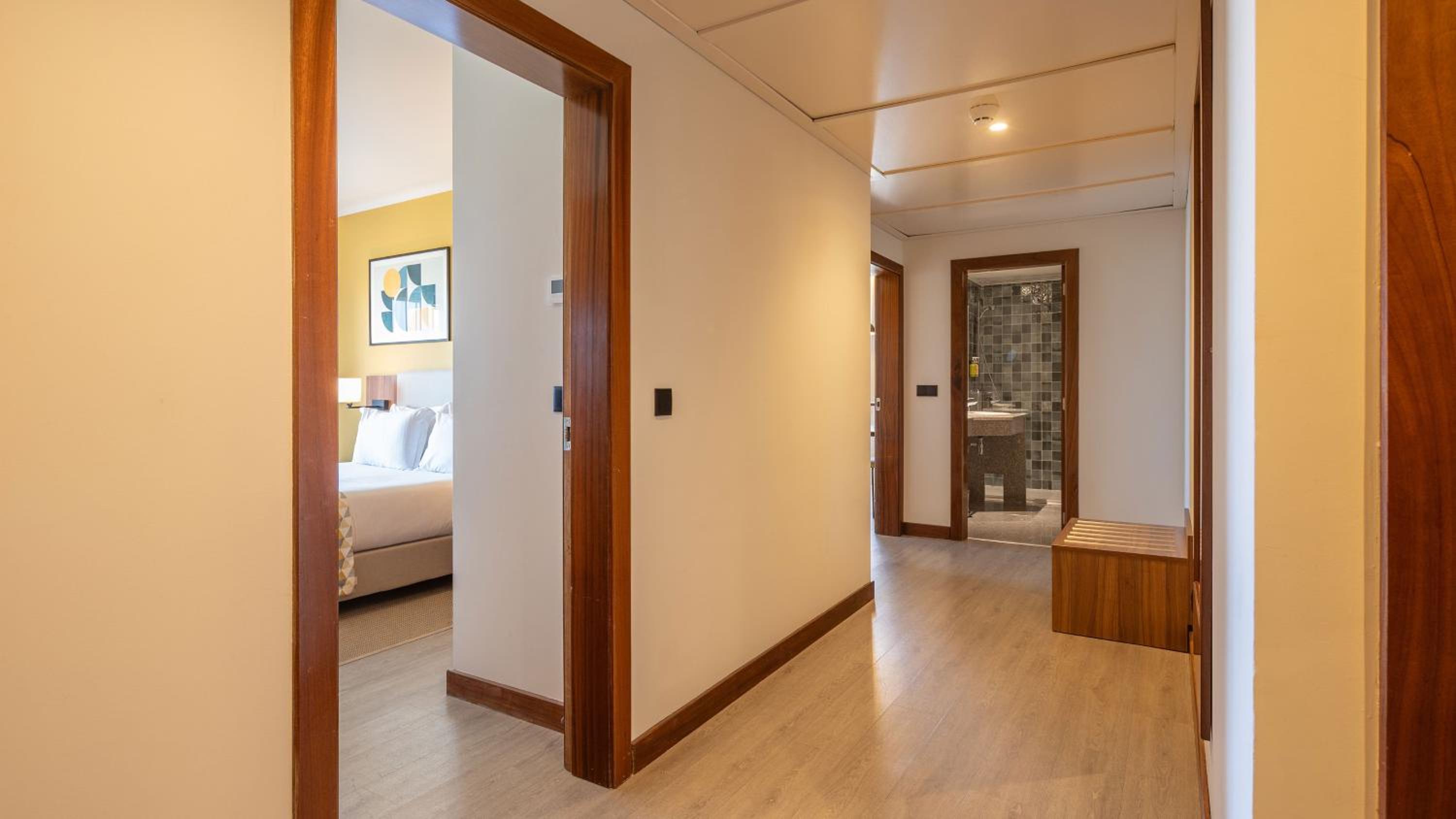 One-Bedroom Suite with Furnished Balcony and Single Sofa Bed
