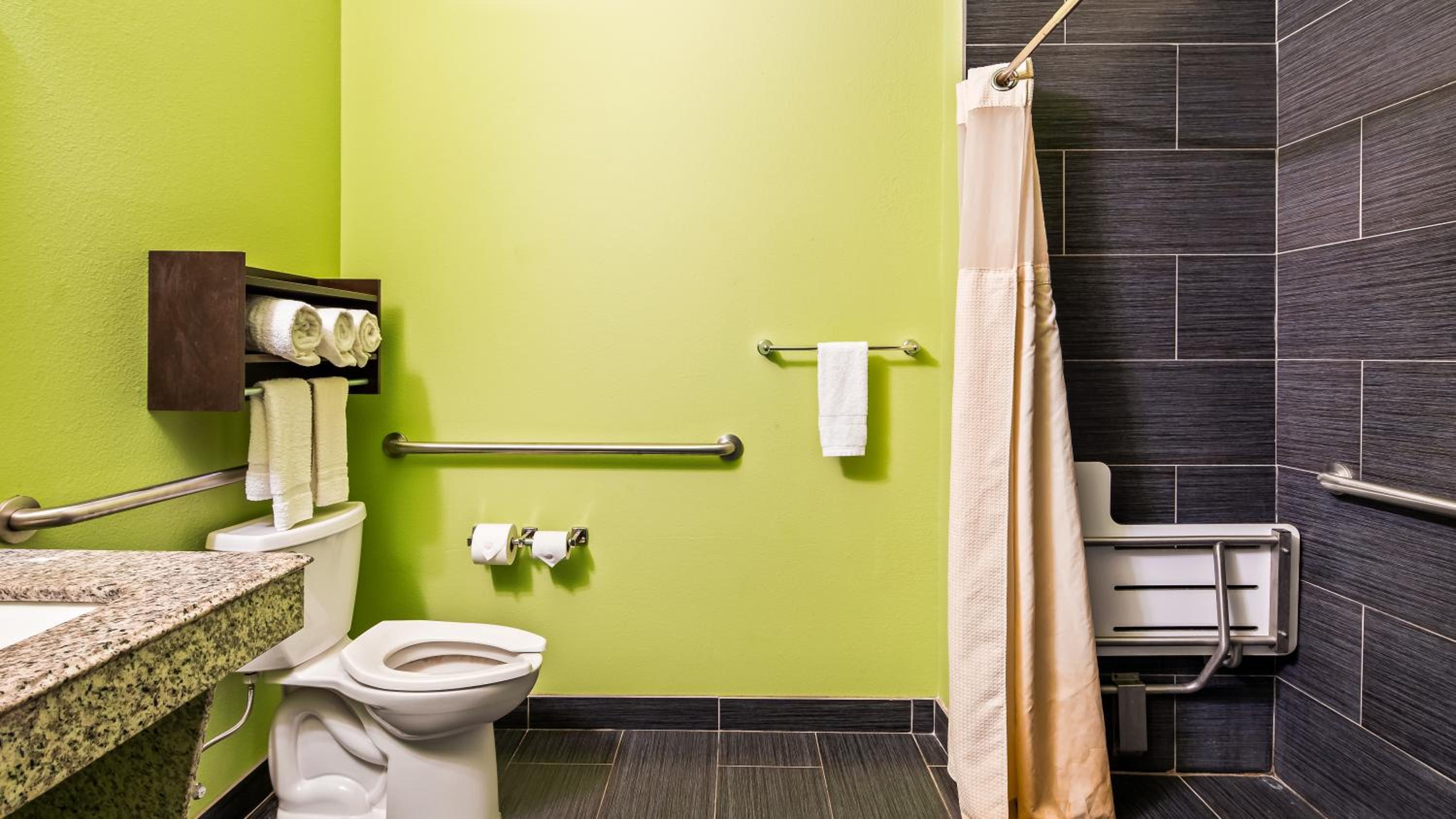 King Room with Roll-In Shower - Mobility Access/Communication Assistance