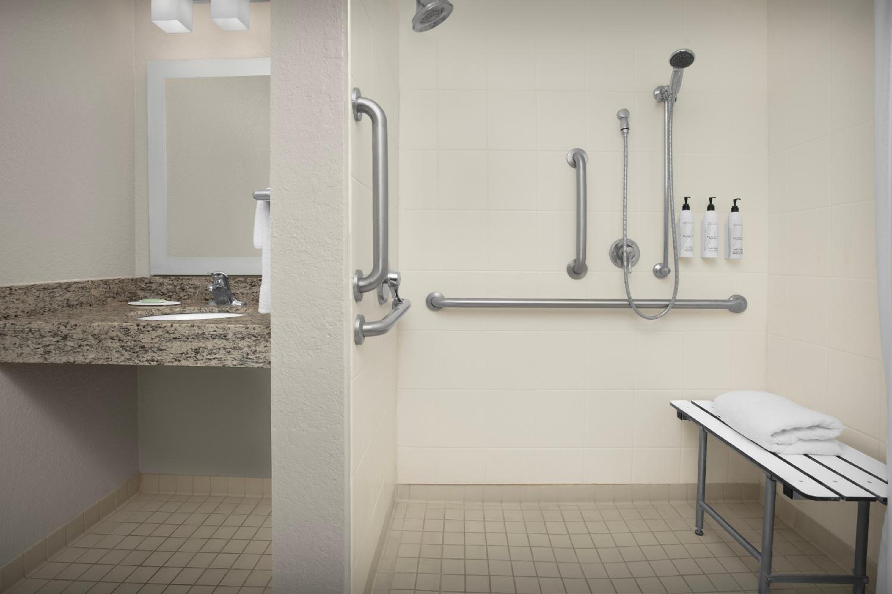 Studio Queen Suite with Roll-In Shower - Mobility/Hearing Accessible