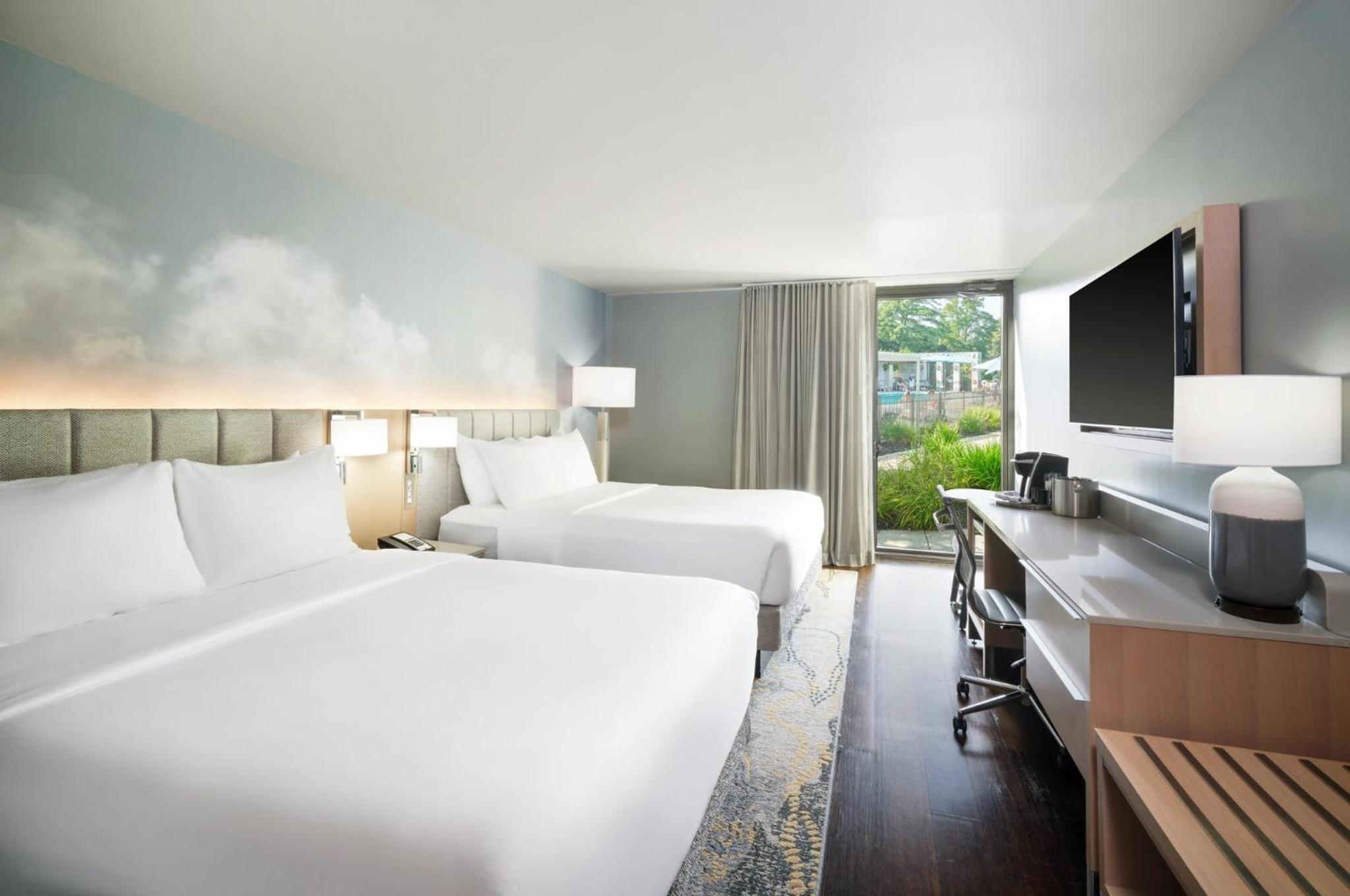 Queen Room with Two Queen Beds and Mobility Accessible Roll-In Shower photo 3