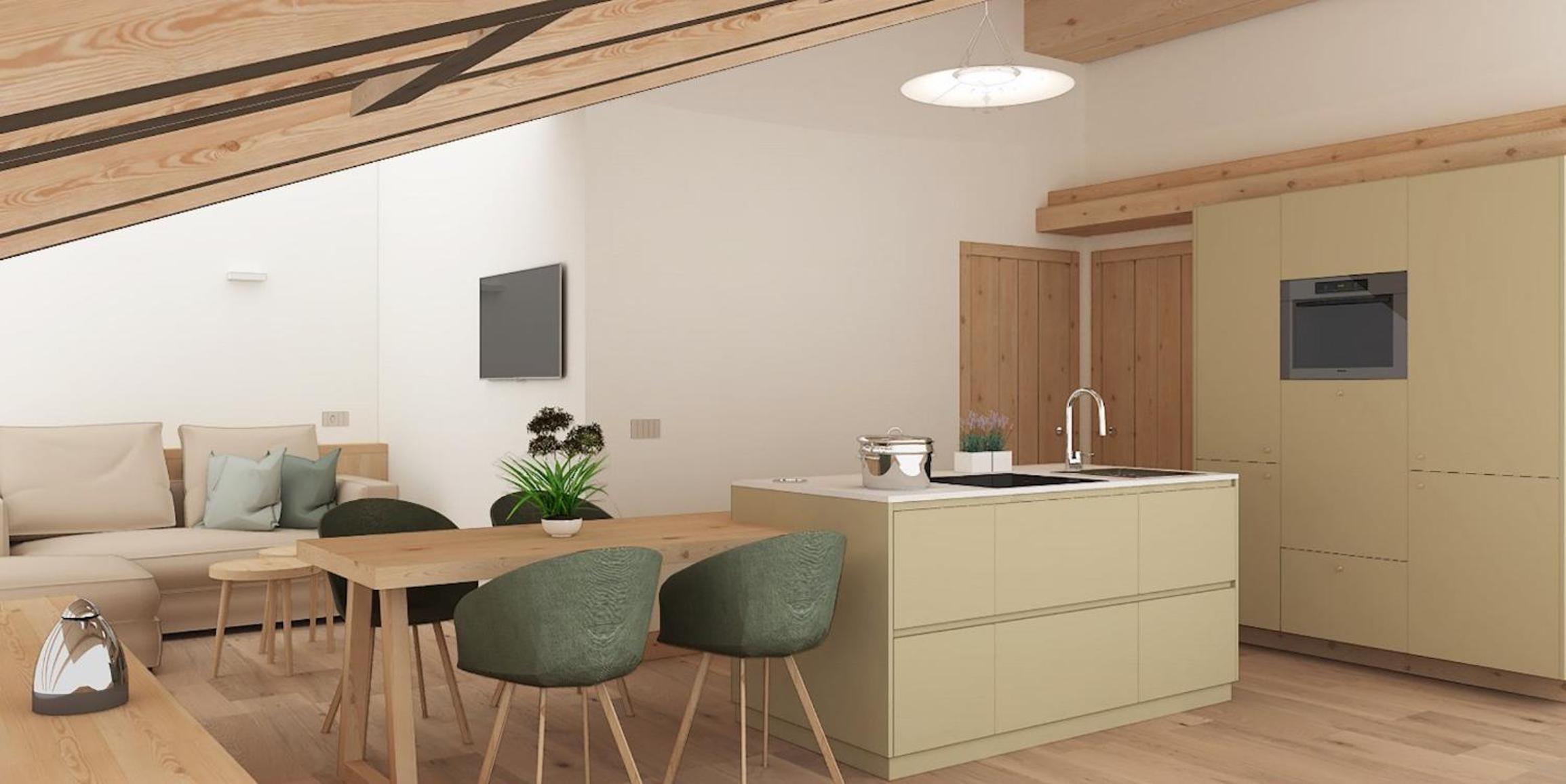 One-Bedroom Apartment with Balcony and Mountain View photo 1
