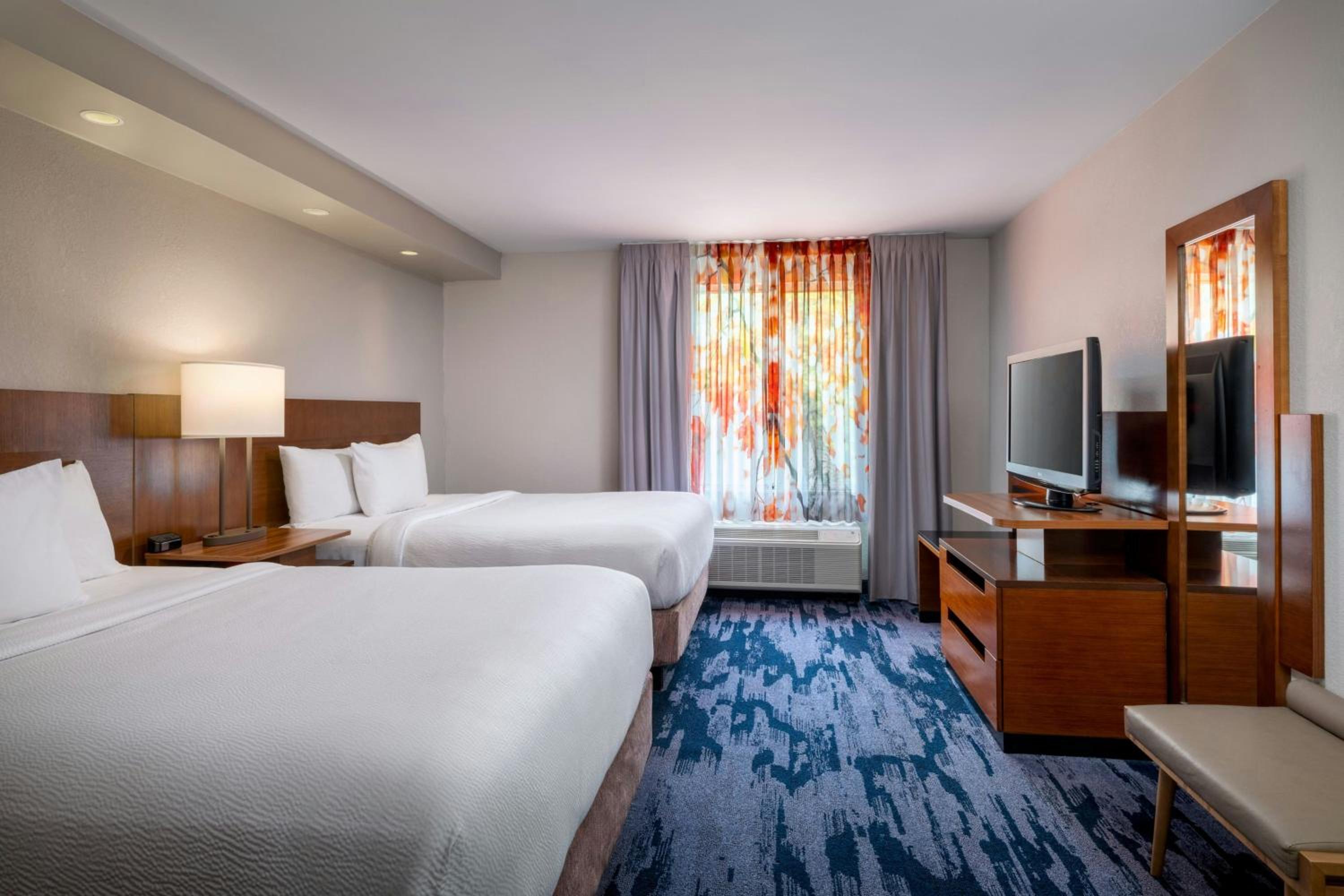 King Guest Room with Roll-In Shower - Mobility and Hearing Accessible