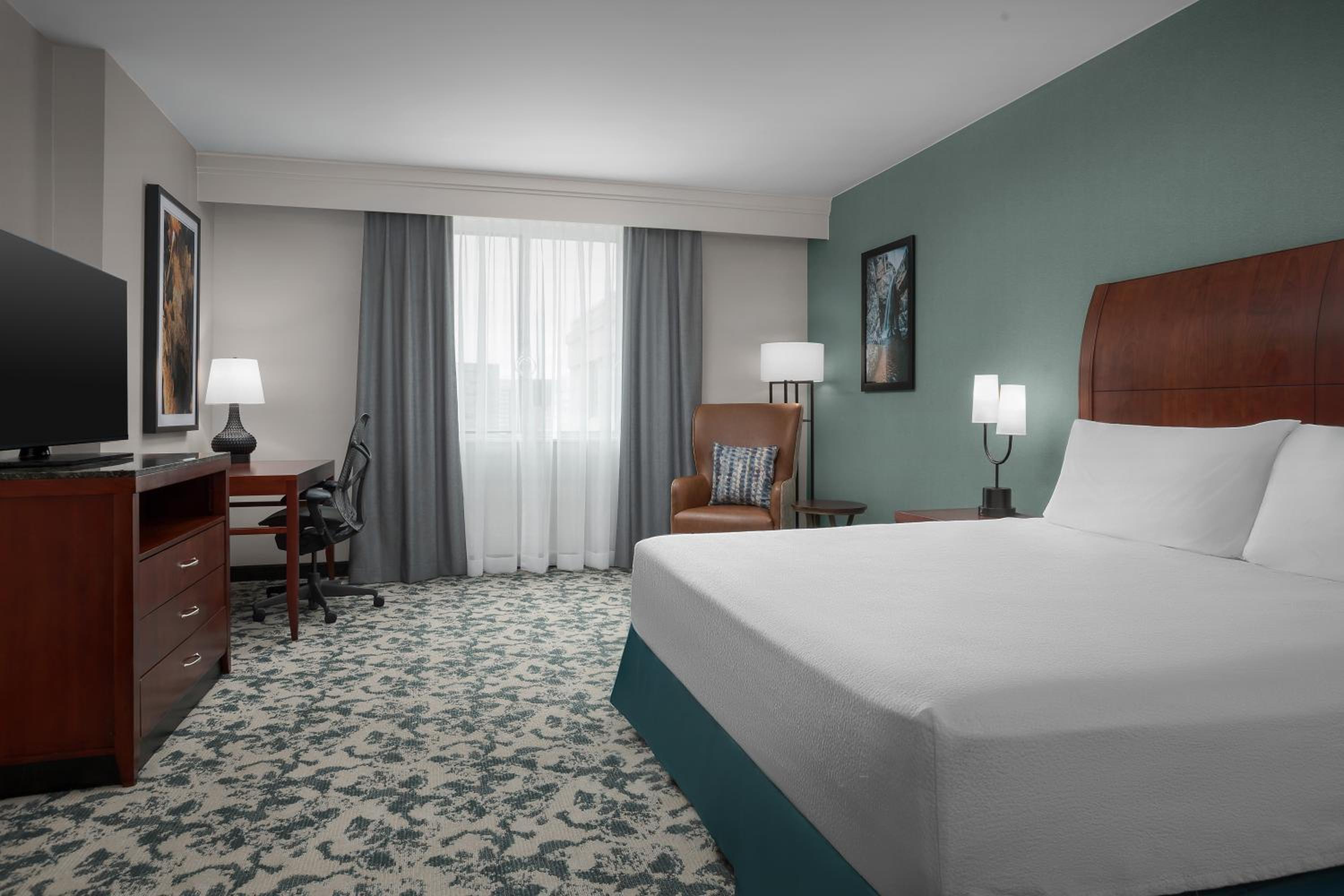 King Room with Walk-In Shower at Hilton Garden Inn Denver Downtown in Denver