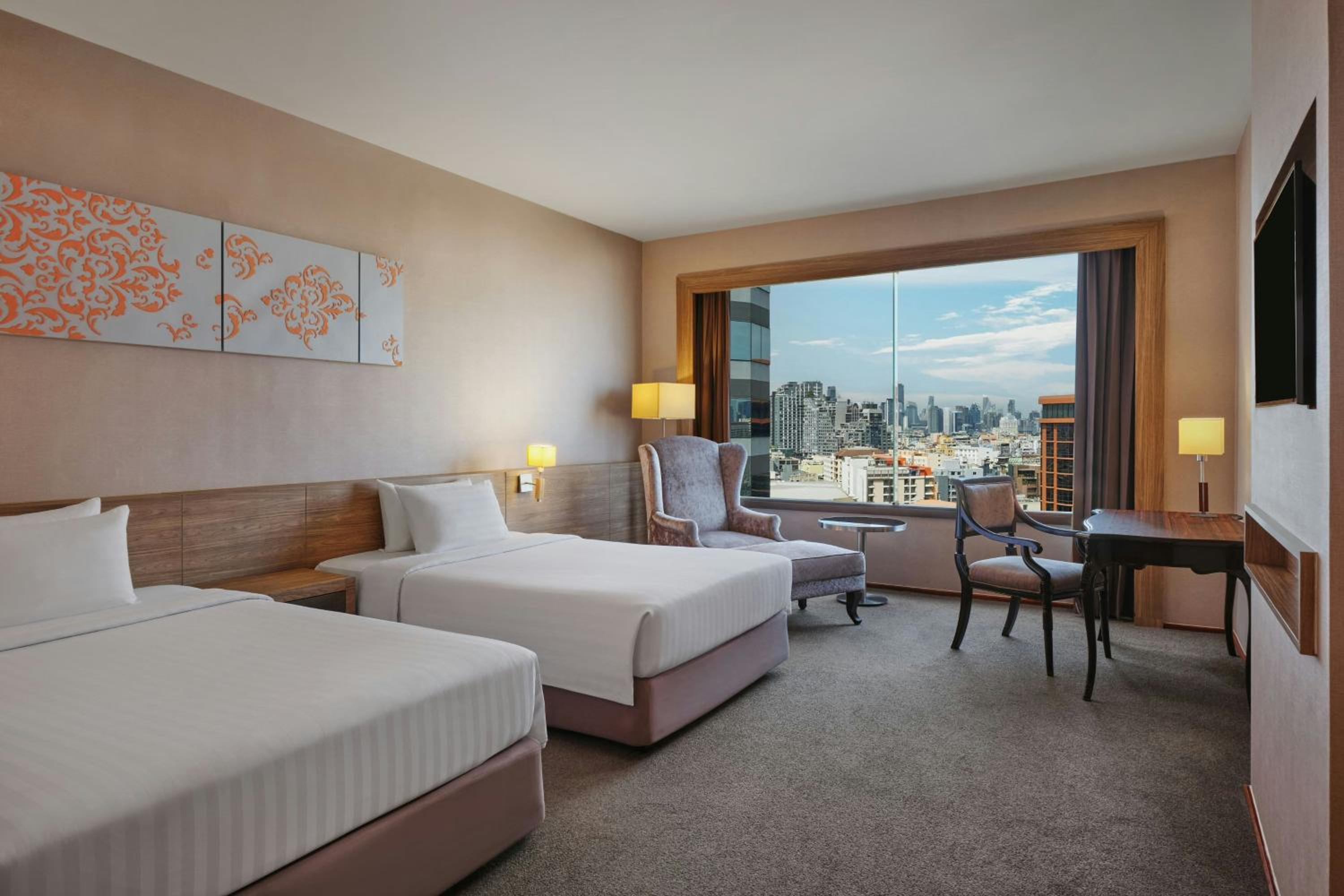 Premier Room with Two Queen Beds and City View