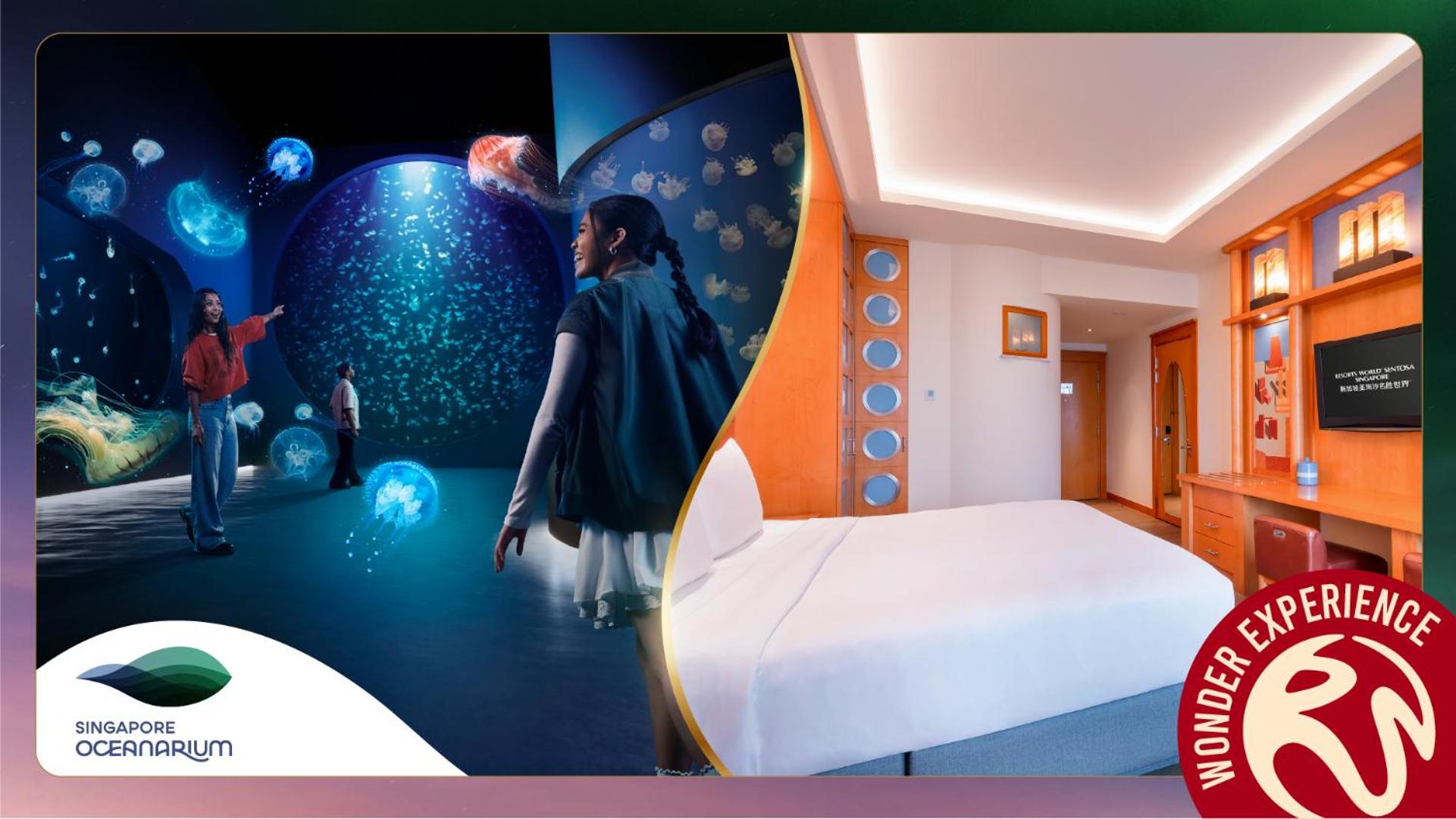 The Ultimate Couple Precinct Experience - Deluxe Room with complimentary One-Day Tickets to Singapore Oceanarium, Exclusive High Tea at Ocean Restaurant & Yours For Good Bracelet Benefits for 2 People photo 3