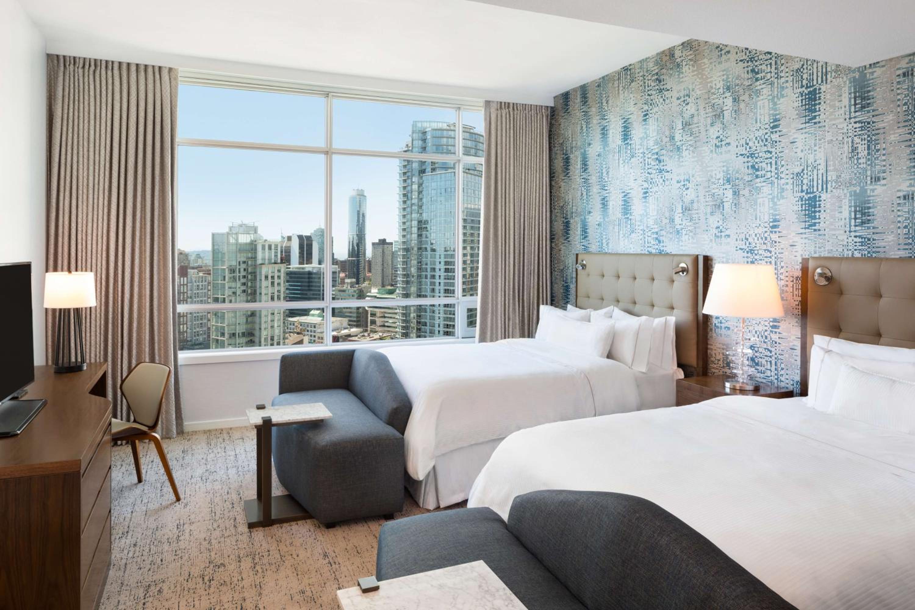 Queen Room with Two Queen Beds and City View