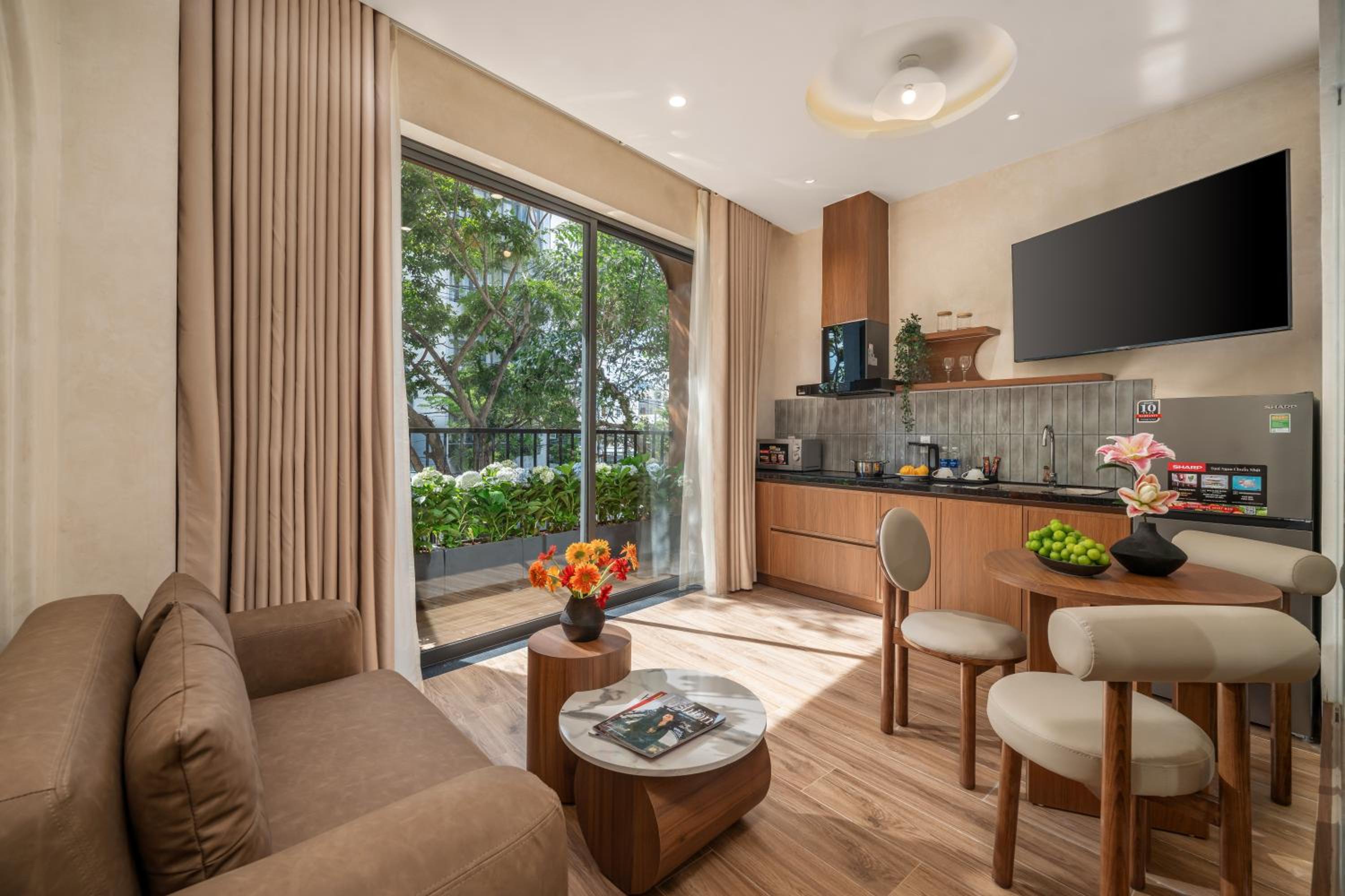 One-Bedroom Apartment with Balcony and City View