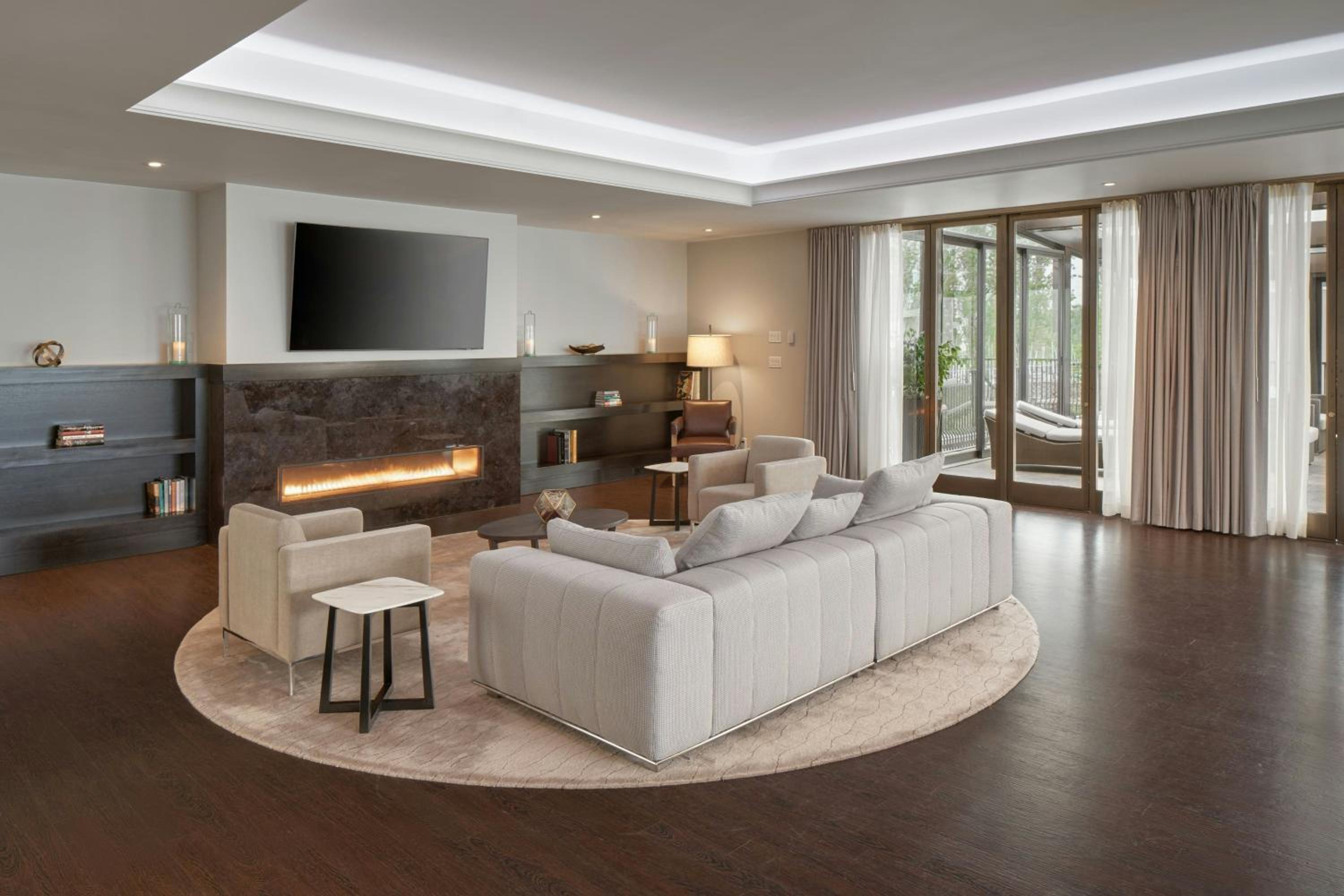 Two-Bedroom Suite with One King Bed, Two Double Beds, Harbor View, Balcony, Living Room, Dining Area and Sofa Bed