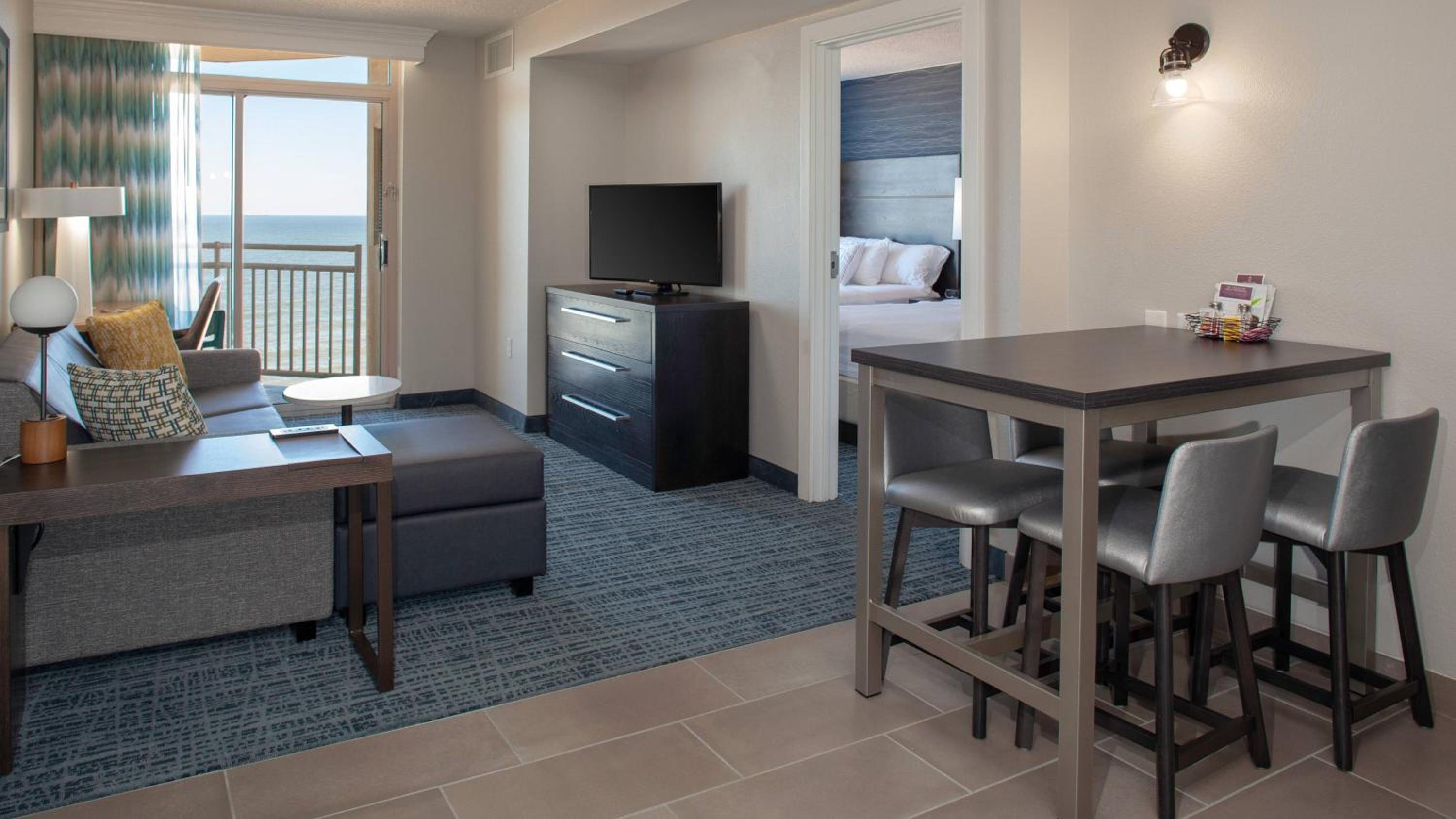 One-Bedroom Residential Suite with Two Queen Beds, Sofa Bed and Oceanfront View