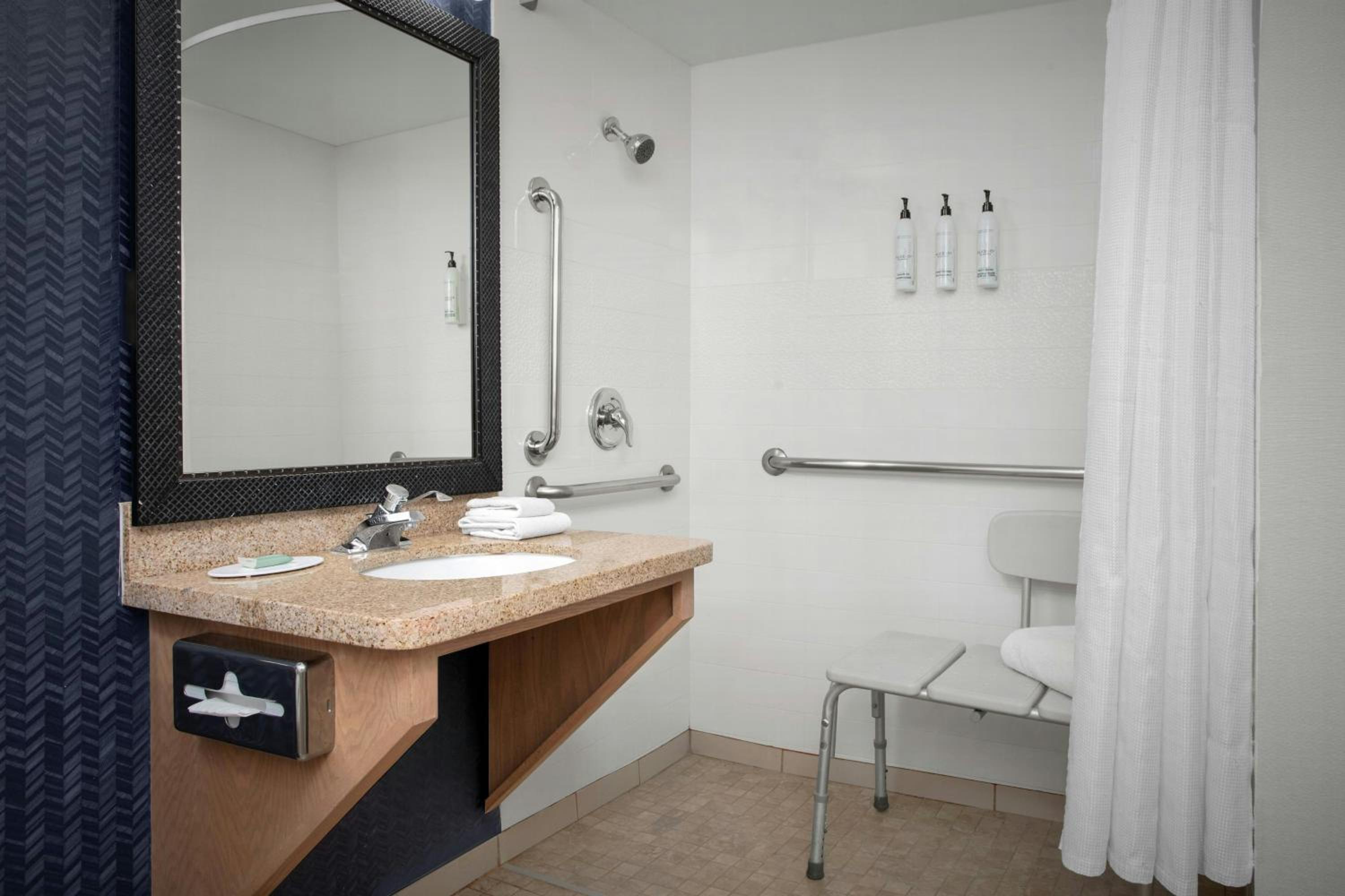One-Bedroom Large King Suite with Sofa Bed and Roll-In Shower - Mobility/Hearing Accessible
