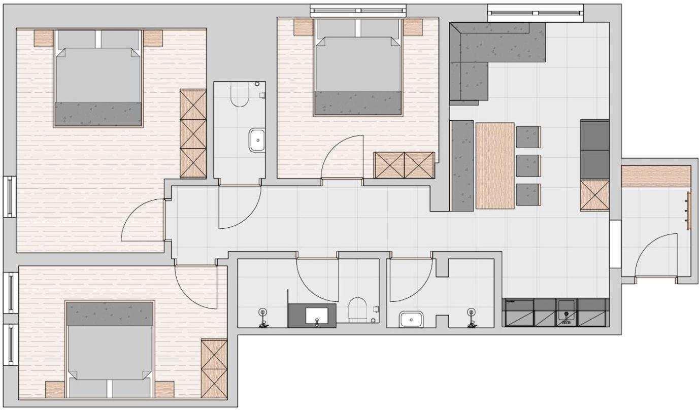 Three-Bedroom Apartment