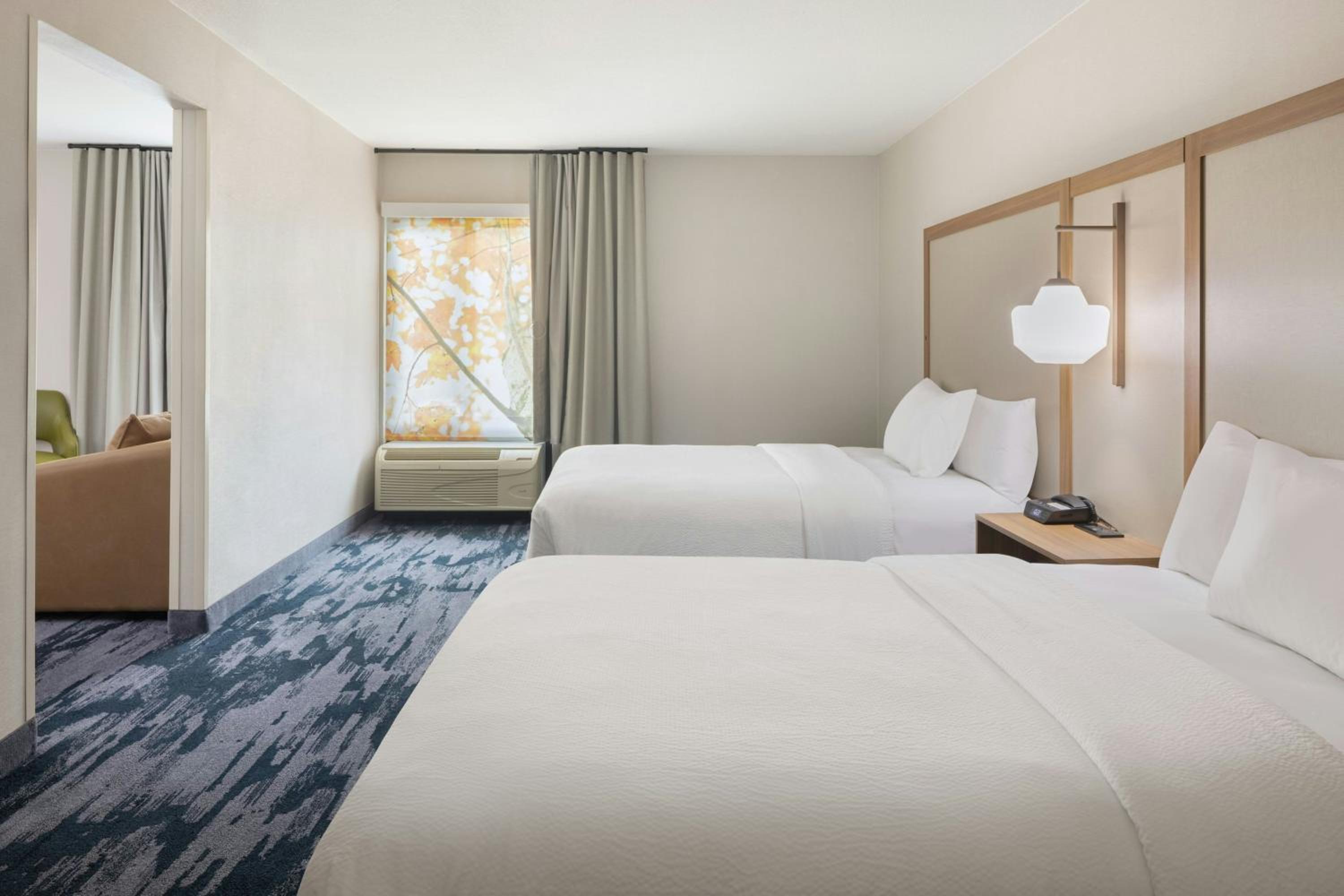Queen Suite with Two Queen Beds and Roll-In Shower - Mobility and Hearing Accessible - Photo 3