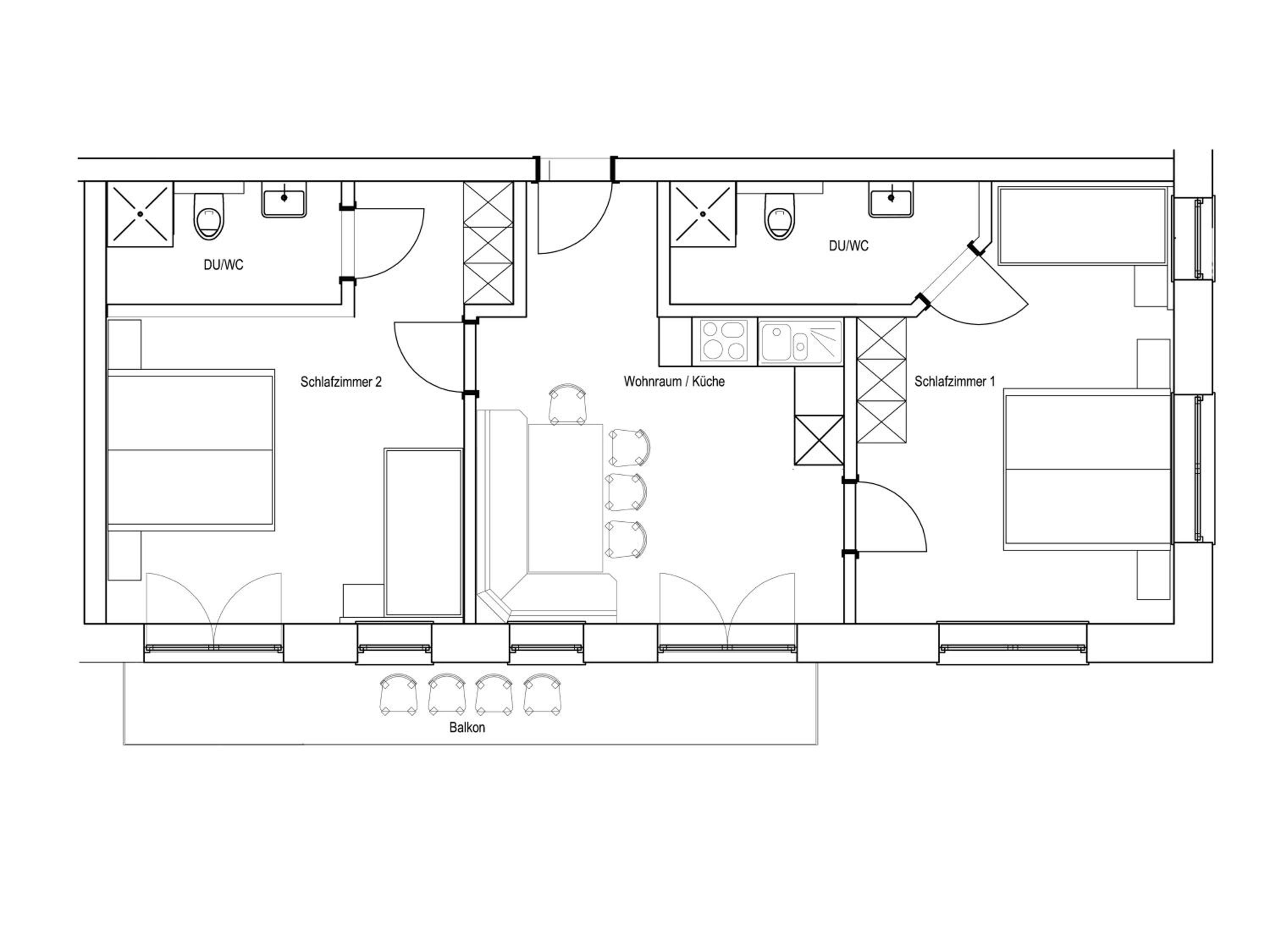 Two-Bedroom Apartment with Balcony photo 3