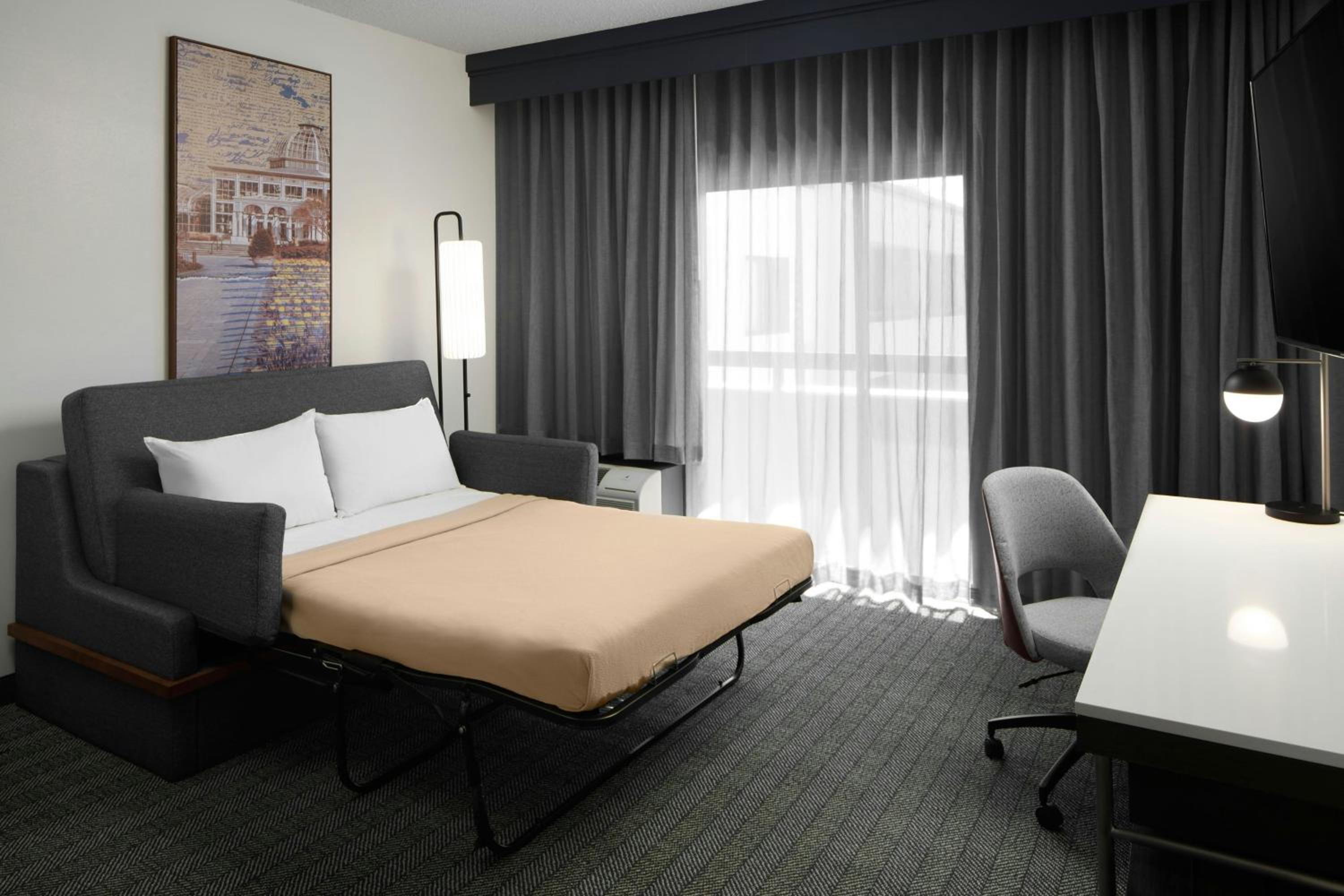 King Room with Sofa Bed and Roll-in Shower - Mobility Accessible