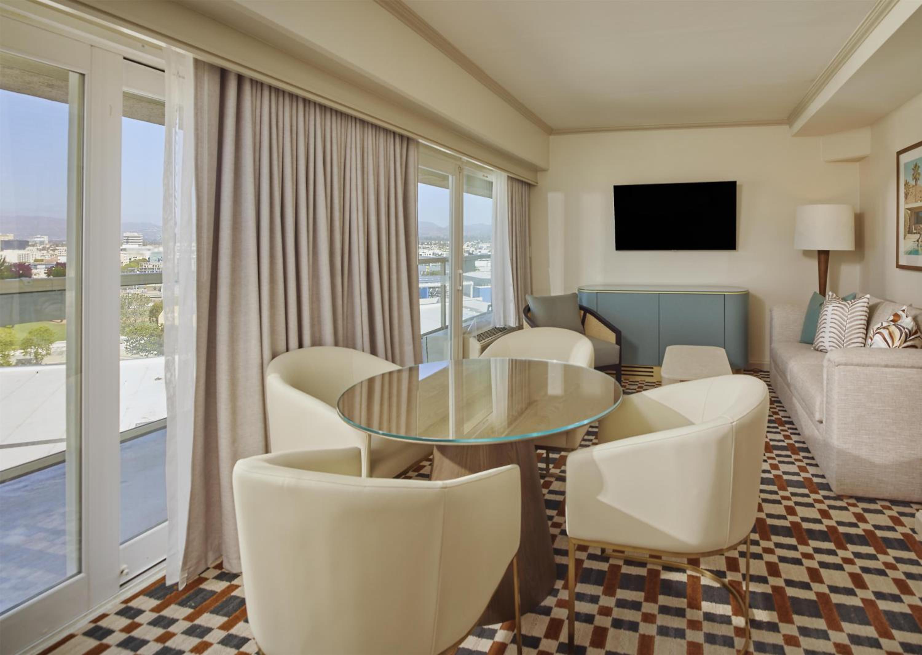 Coastal Suite with One King Bed, Balcony and Accessible Roll-In Shower