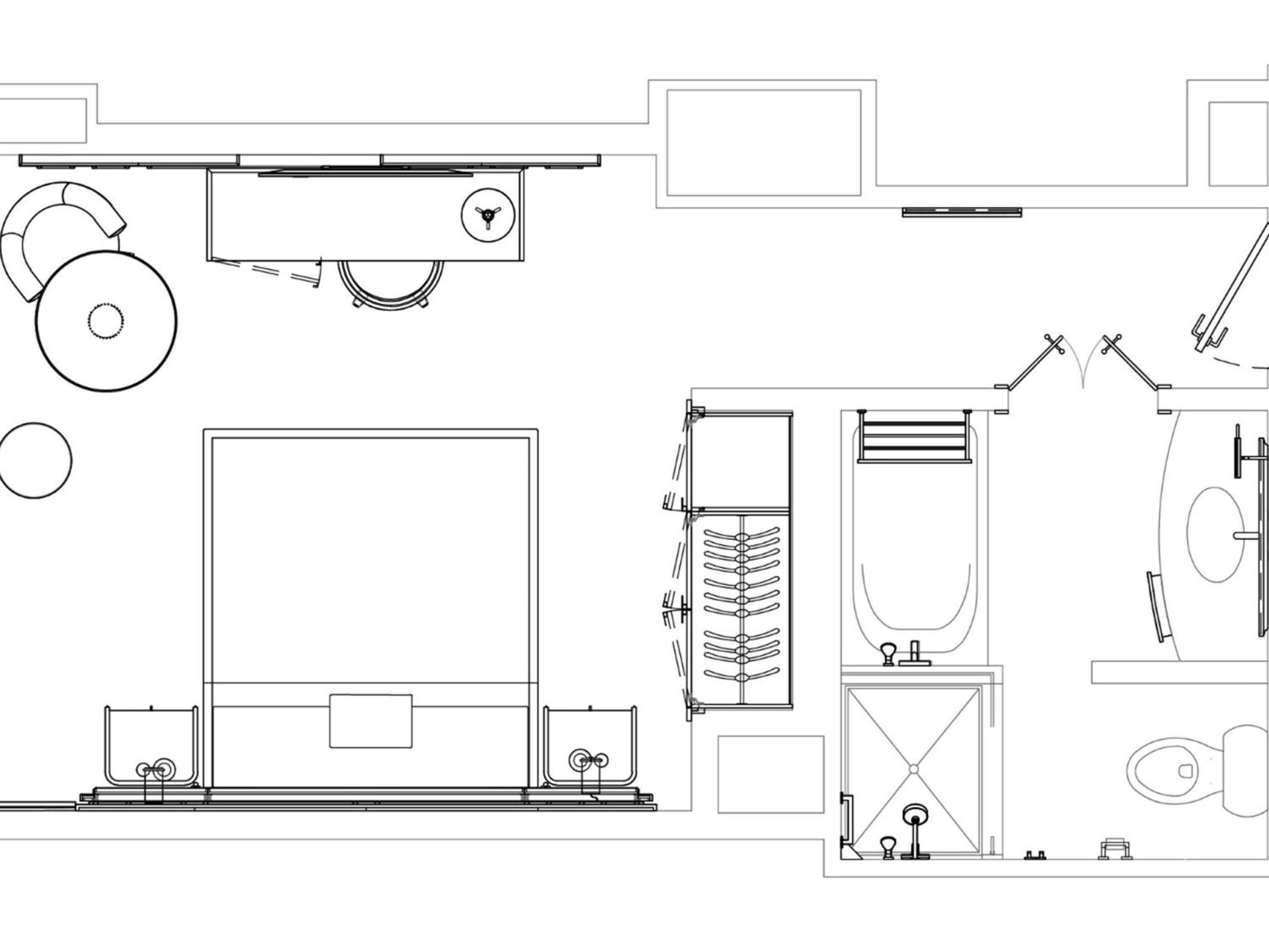 Signature Skyline View  1 King Bed 20th floor and up Mobility Accessible with Roll-in Shower thumbnail 5