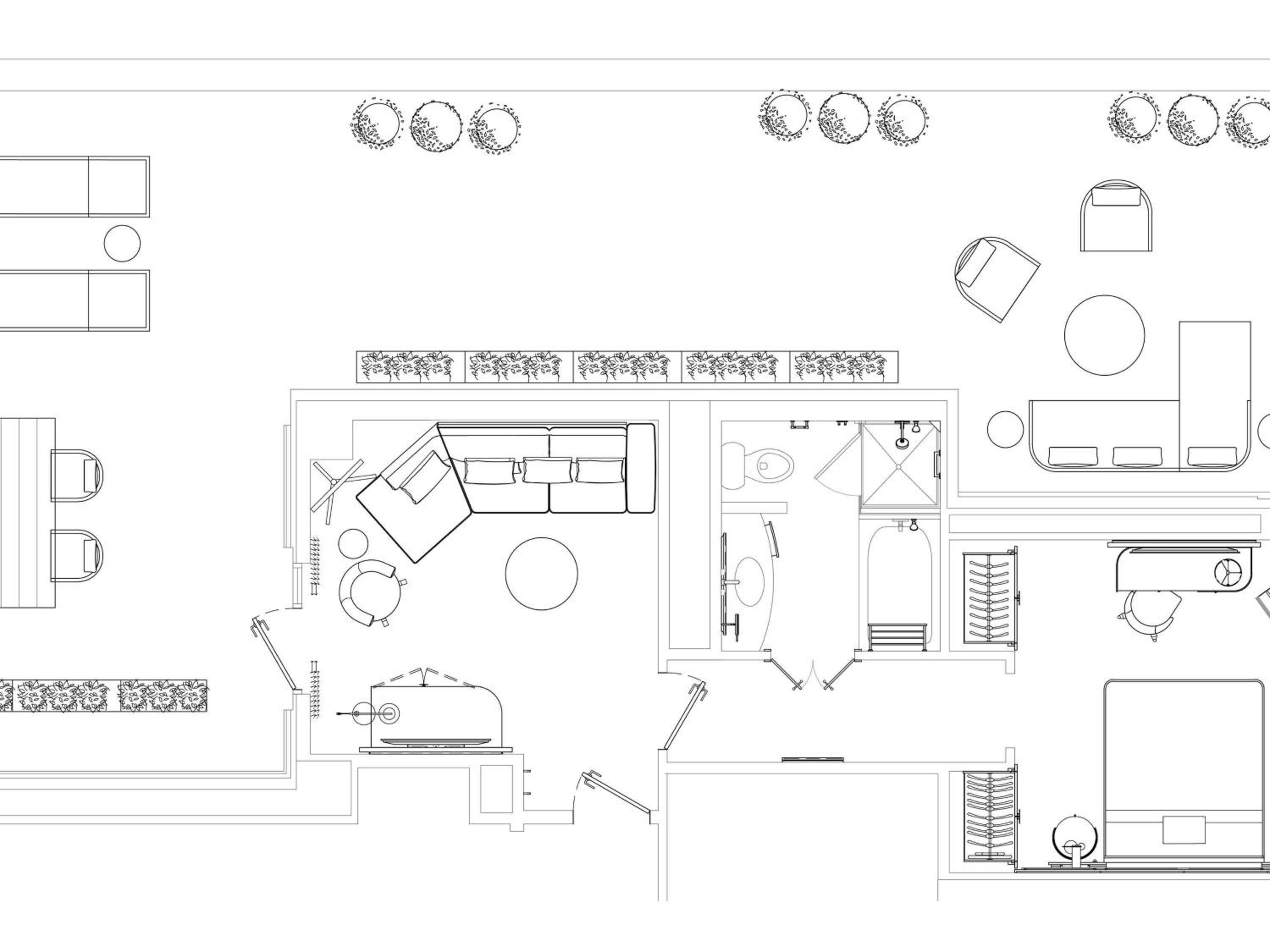 Panoramic Terrace with Empire and Chrysler View 1 Bedroom King Suite on 24th floor