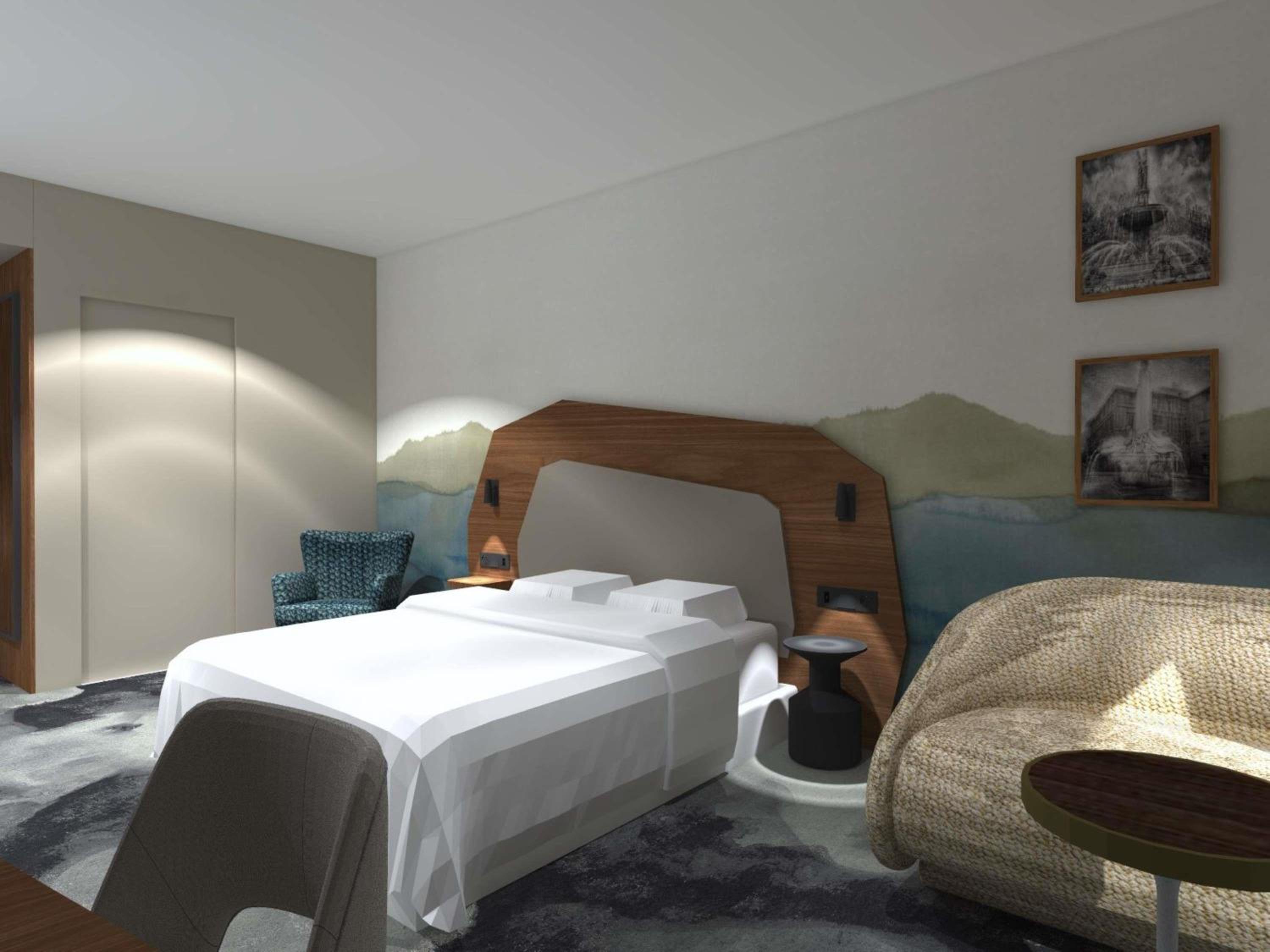 Privilege Room with One King Bed and One Sofa Bed with Balcony - Photo 7